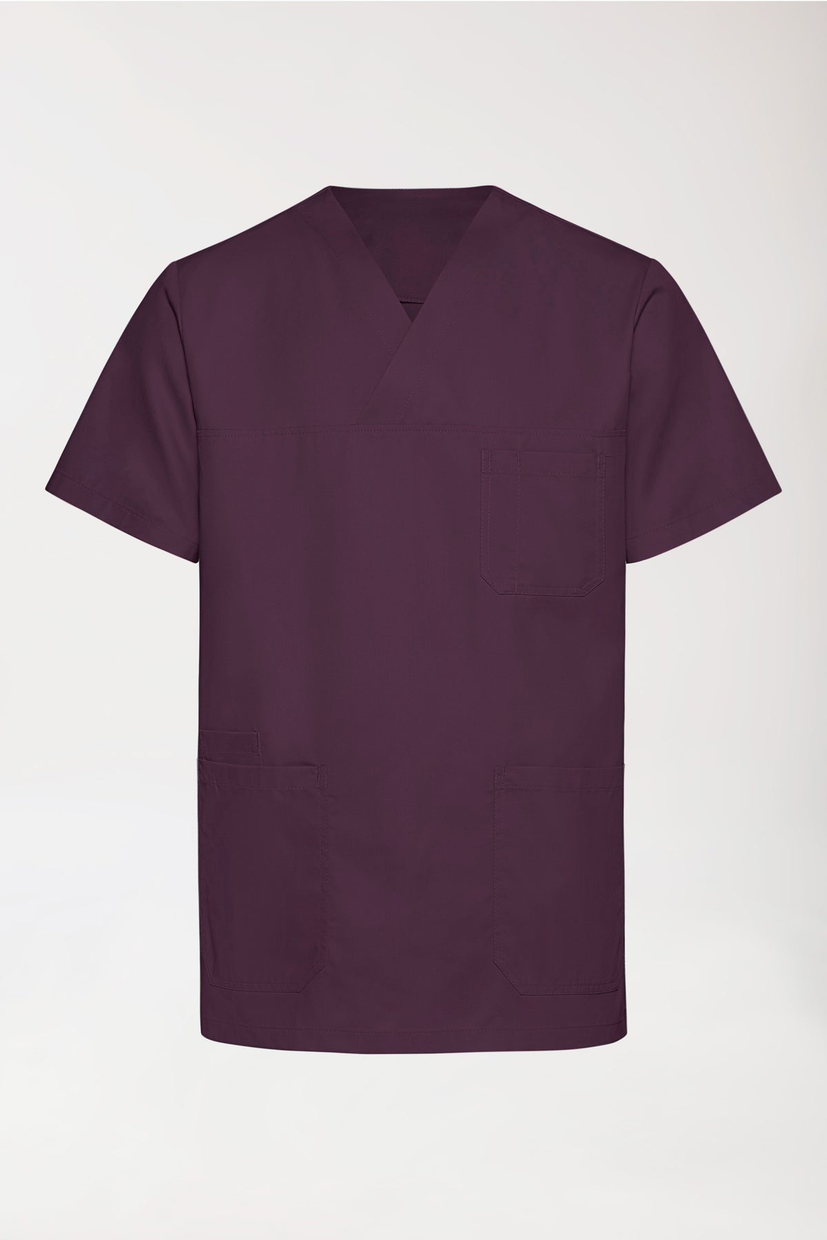 TENCEL™ Tunique Homme - Col V mûre, Vue de dos
