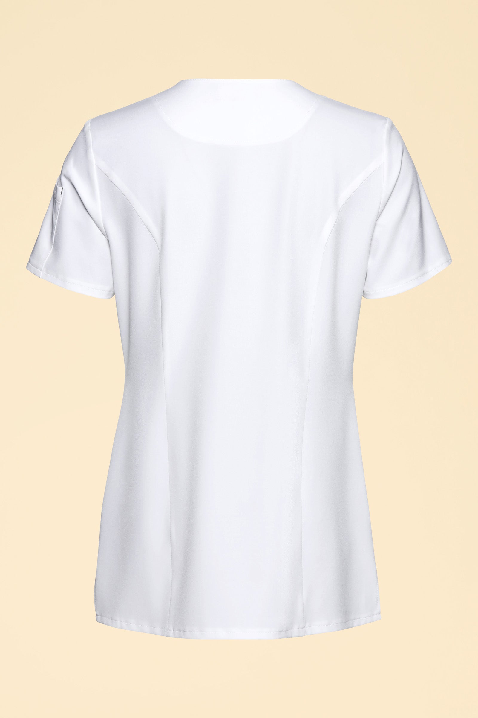 KAERE Blouse Femme - Patte de boutonnage blanc, Vue de dos