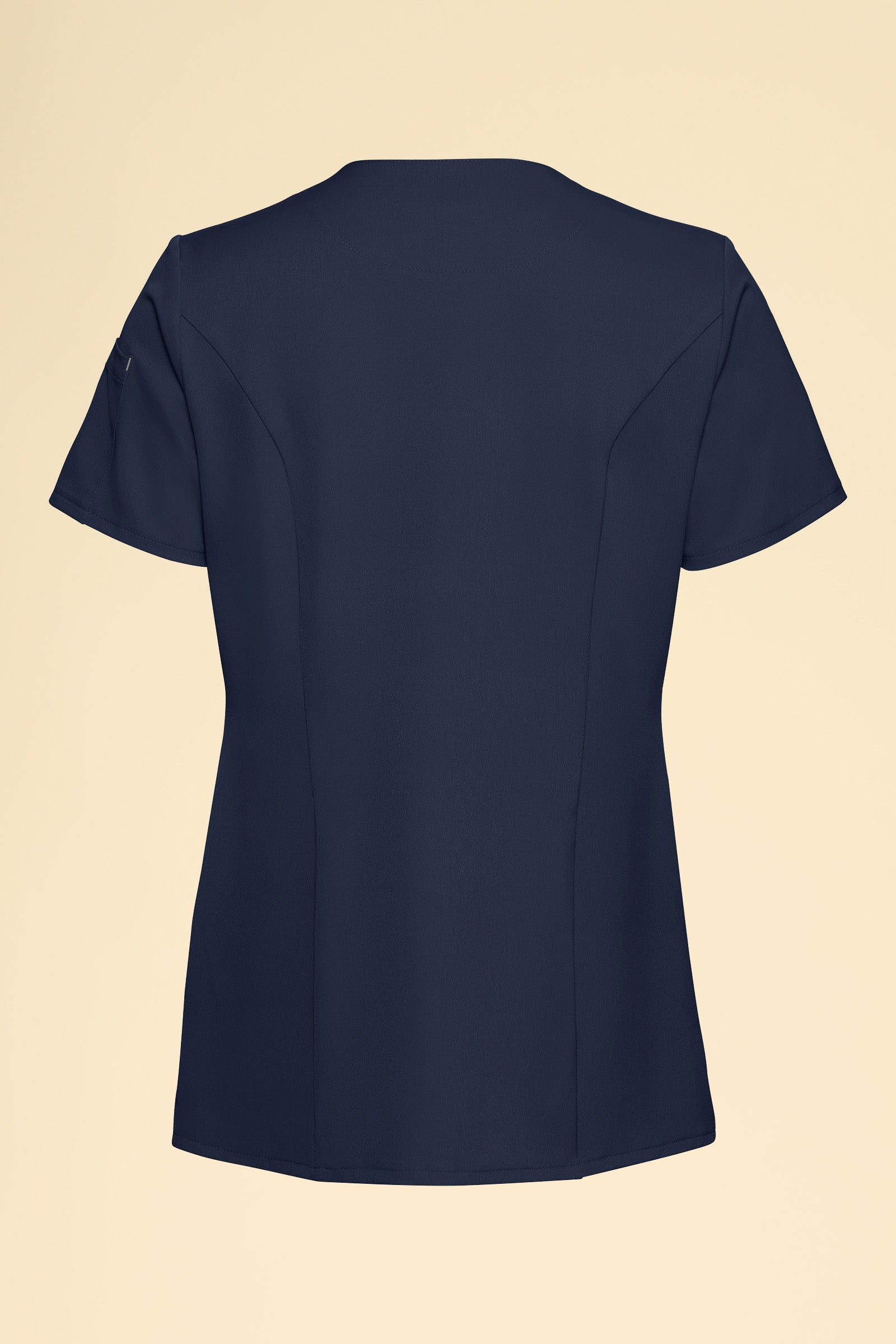 KAERE Blouse Femme - Patte de boutonnage navy, Vue de dos