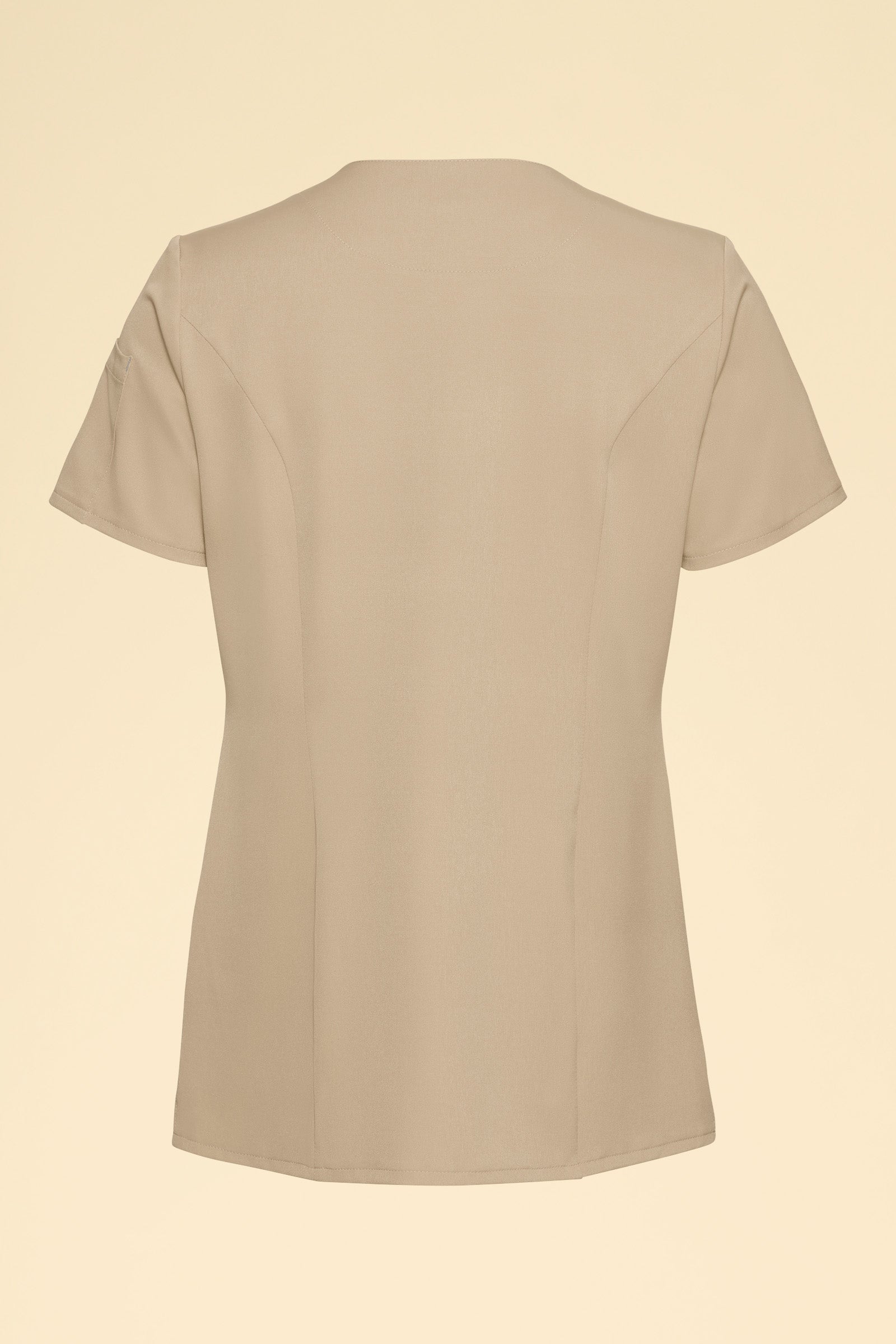 KAERE Blouse Femme - Patte de boutonnage sable, Vue de dos