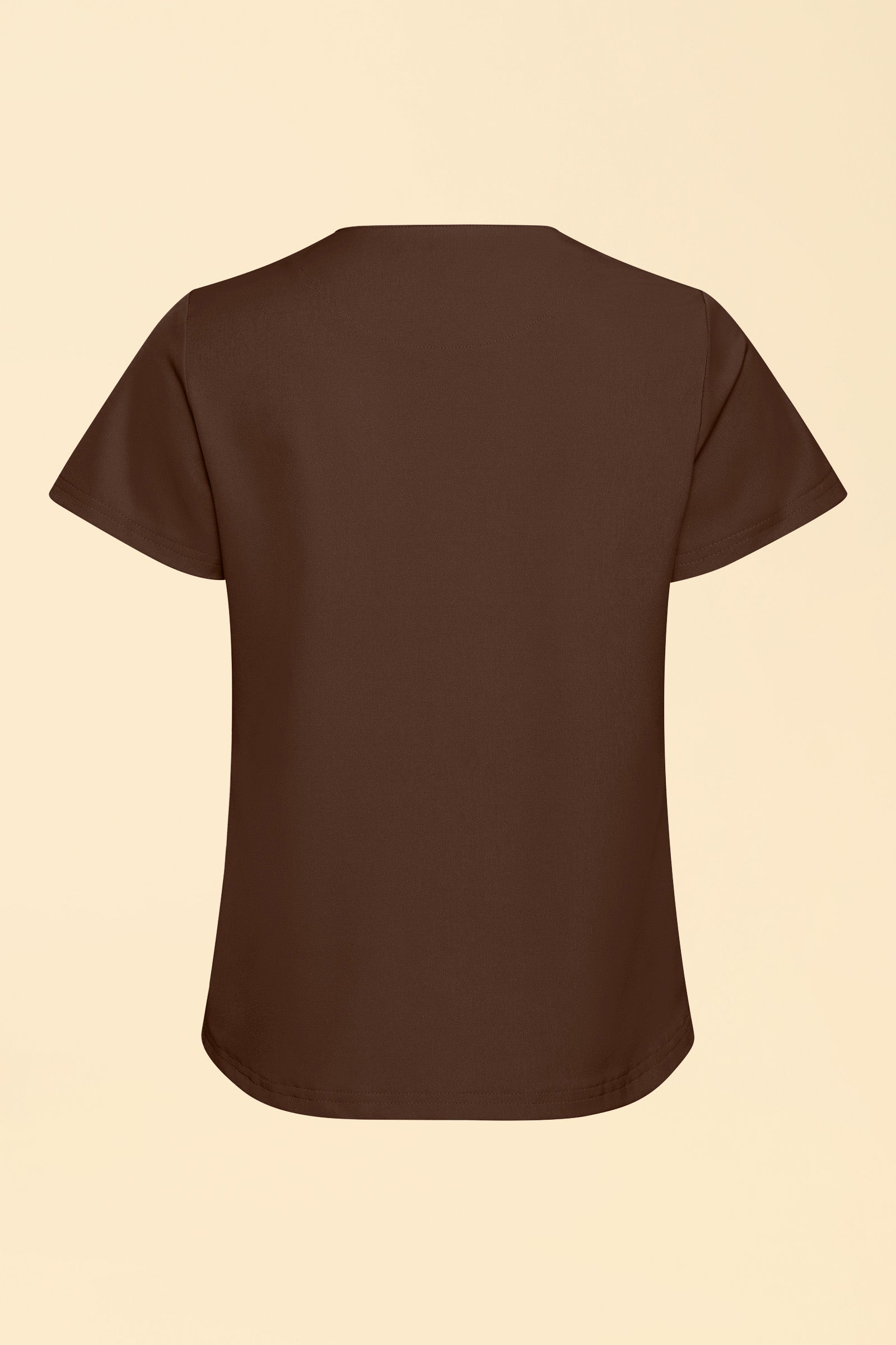 KAERE T-shirt Femme - Encoloure ronde coffee, Vue de dos