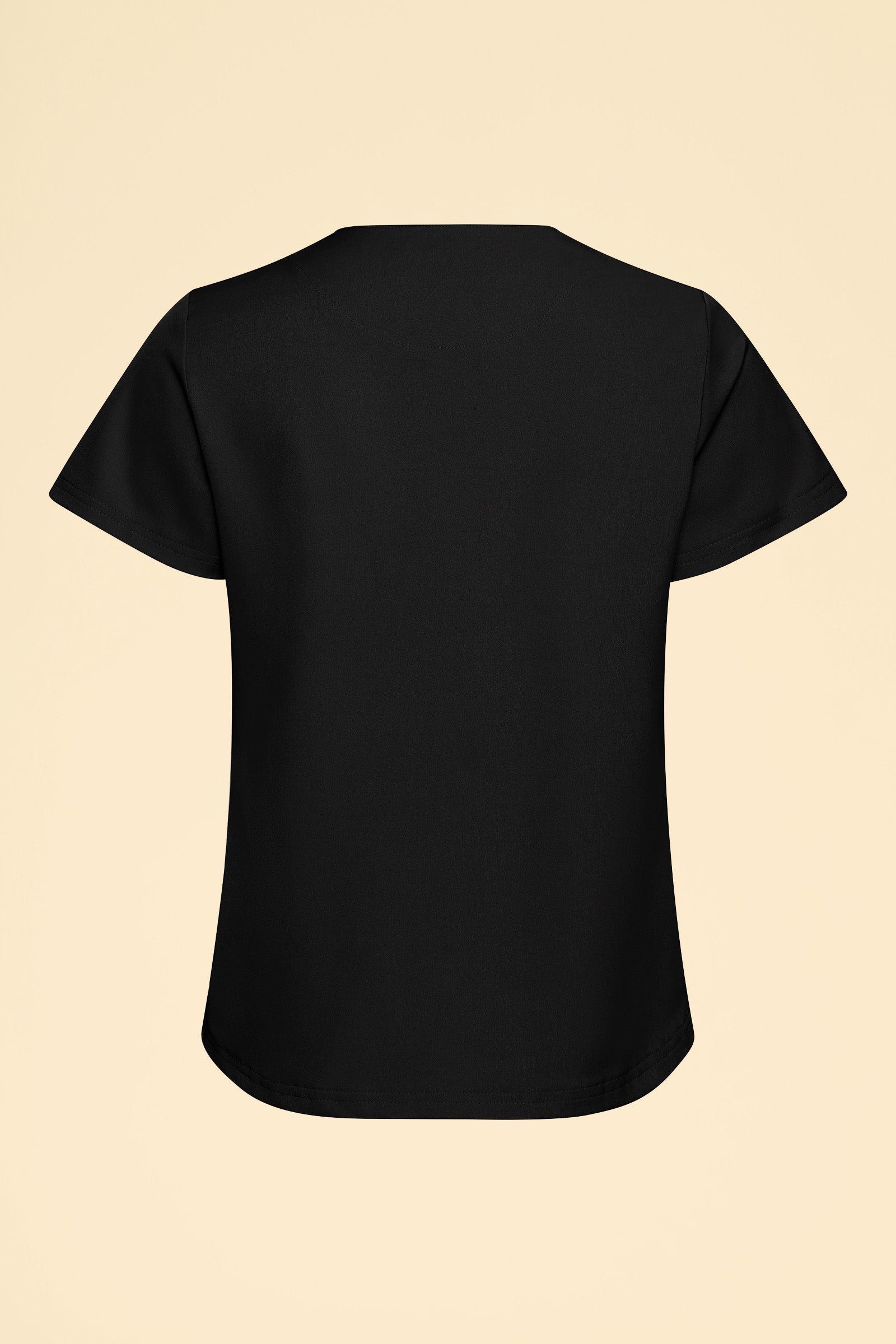 KAERE T-shirt Femme - Encoloure ronde noir, Vue de dos