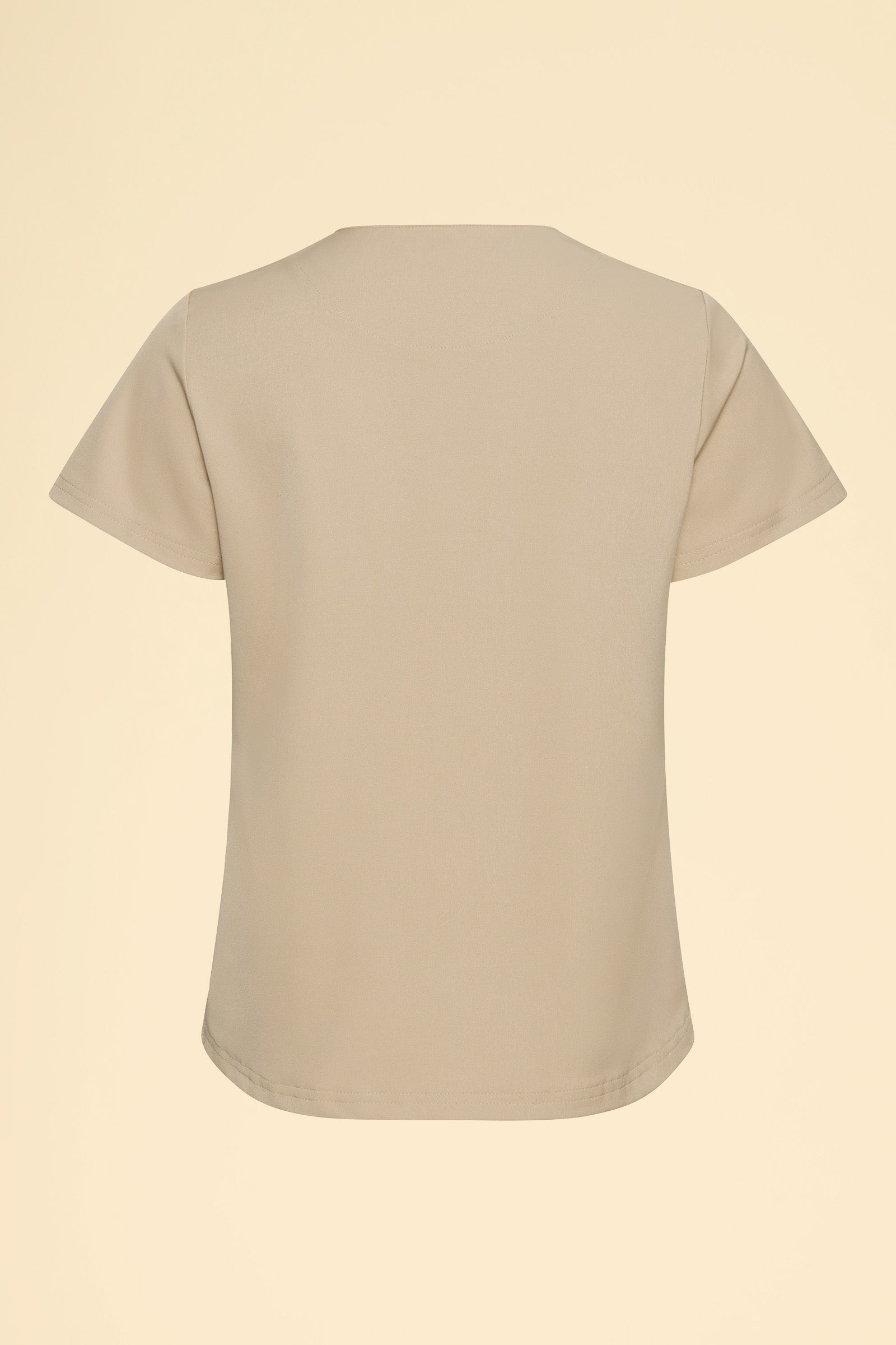 KAERE T-shirt Femme - Encoloure ronde sable, Vue de dos