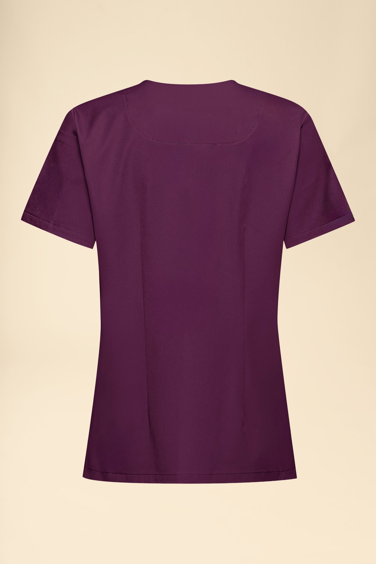 KAERE Tunique Femme - Décolleté V prune, Vue de dos