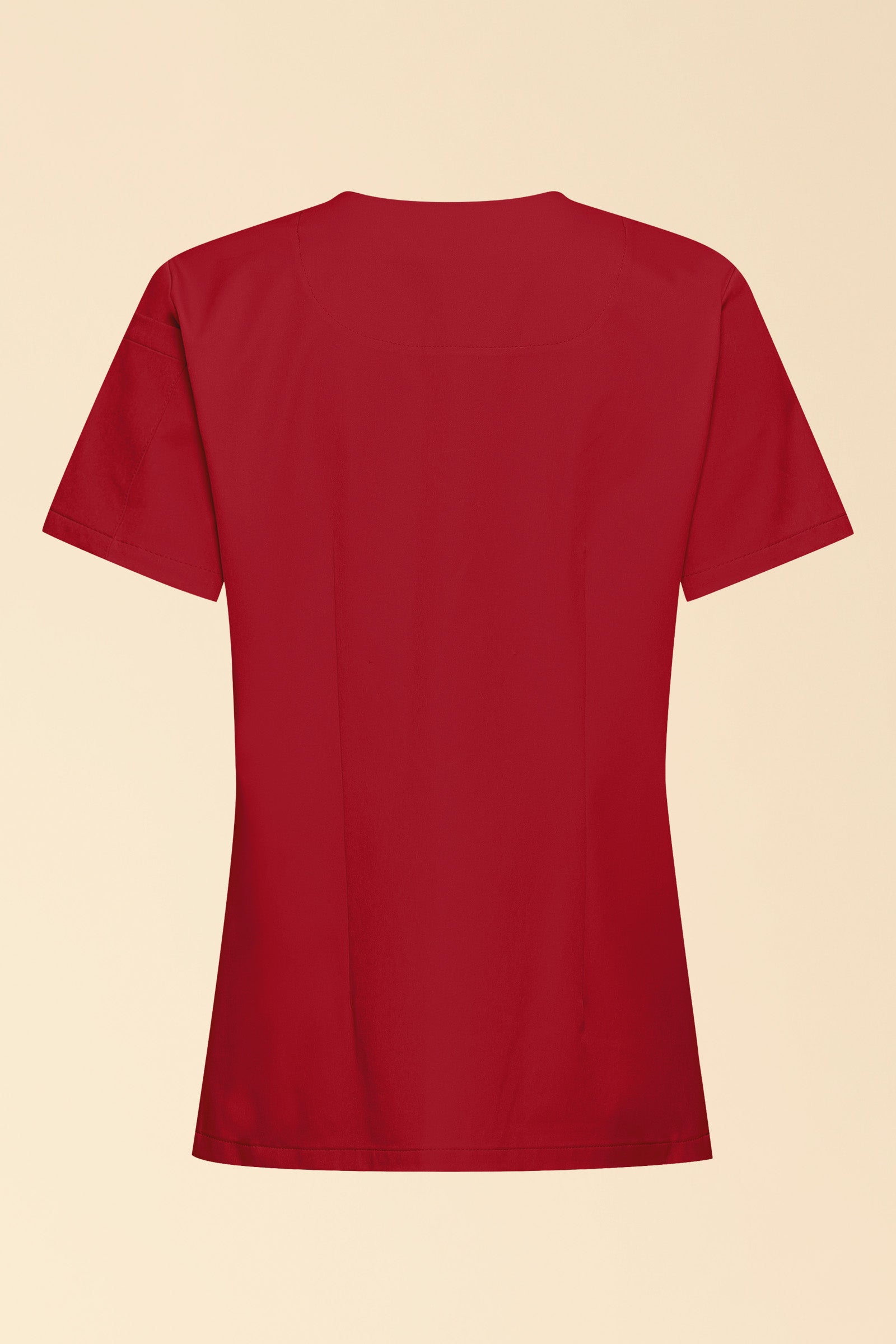 KAERE Tunique Femme - Décolleté V rouge, Vue de dos