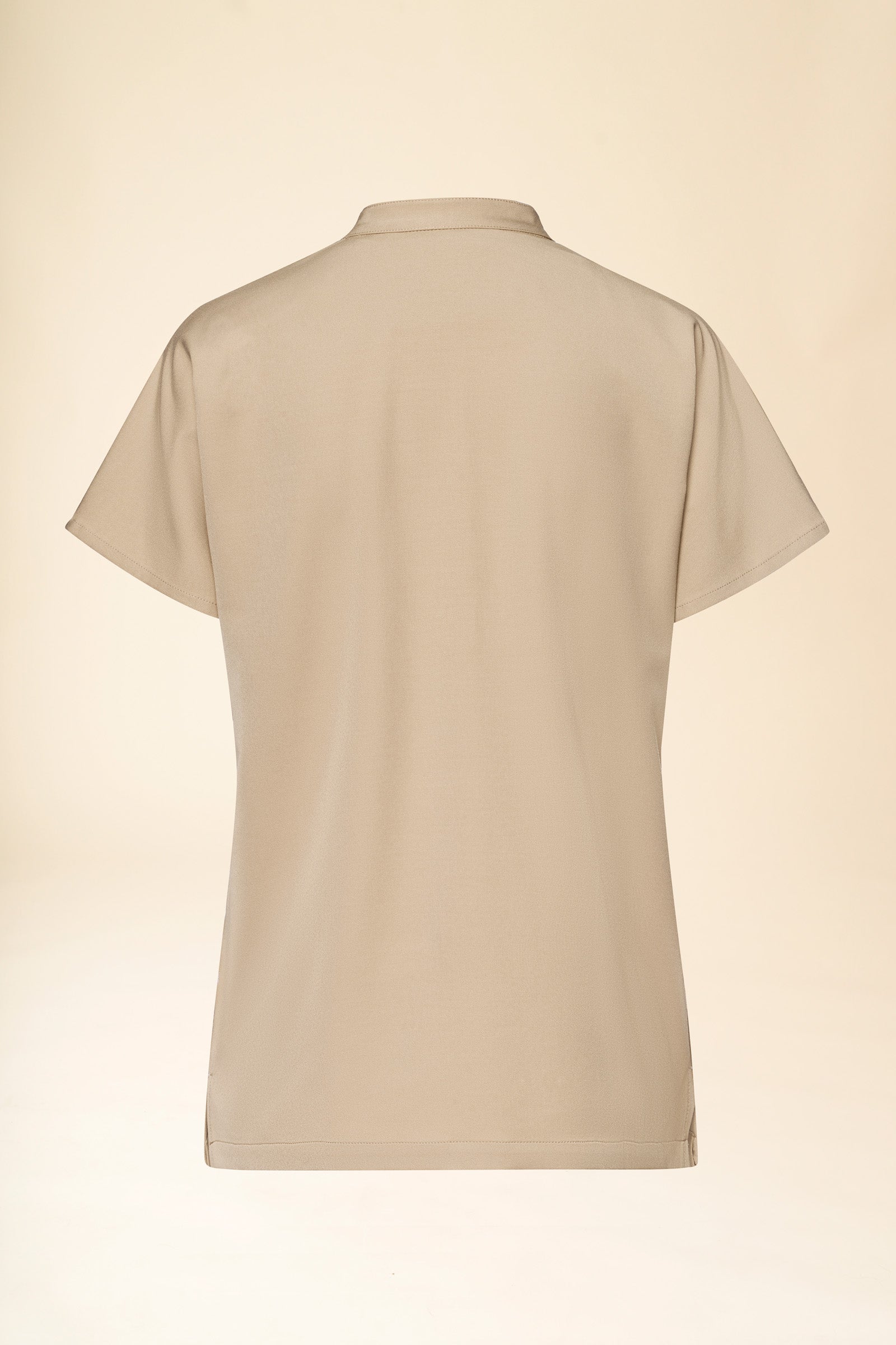 KAERE Tunique Femme - Col officier sable, Vue de dos