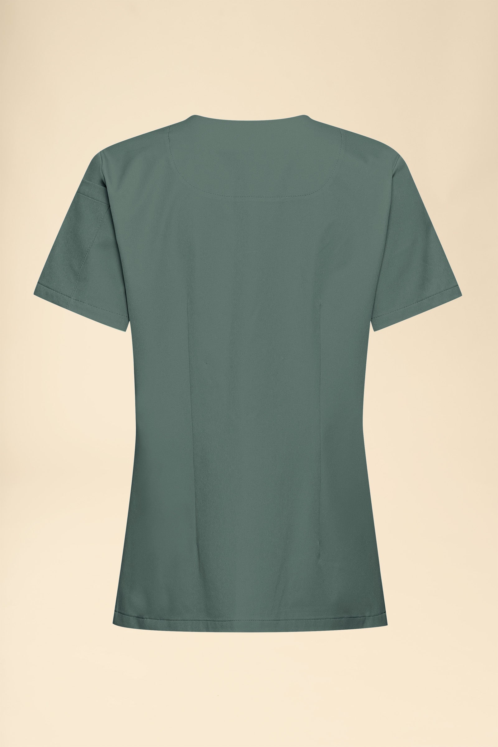 KAERE Tunique Femme - Décolleté V vert foncé, Vue de dos