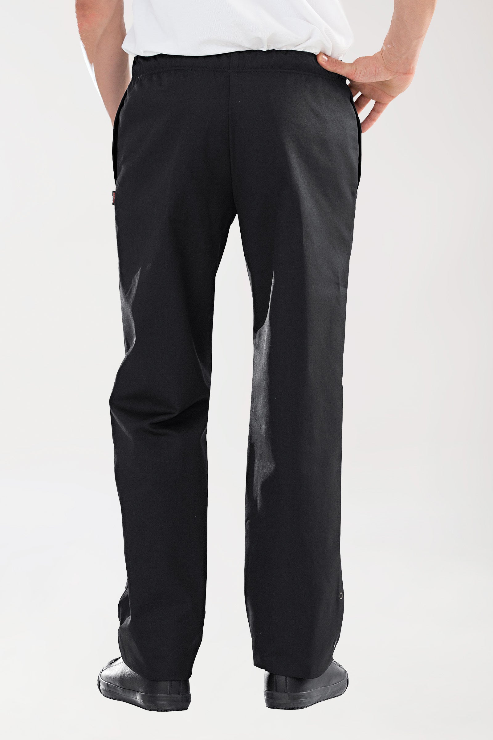 Gastro Pantalon Homme - Ceinture entièrement élastiquée noir