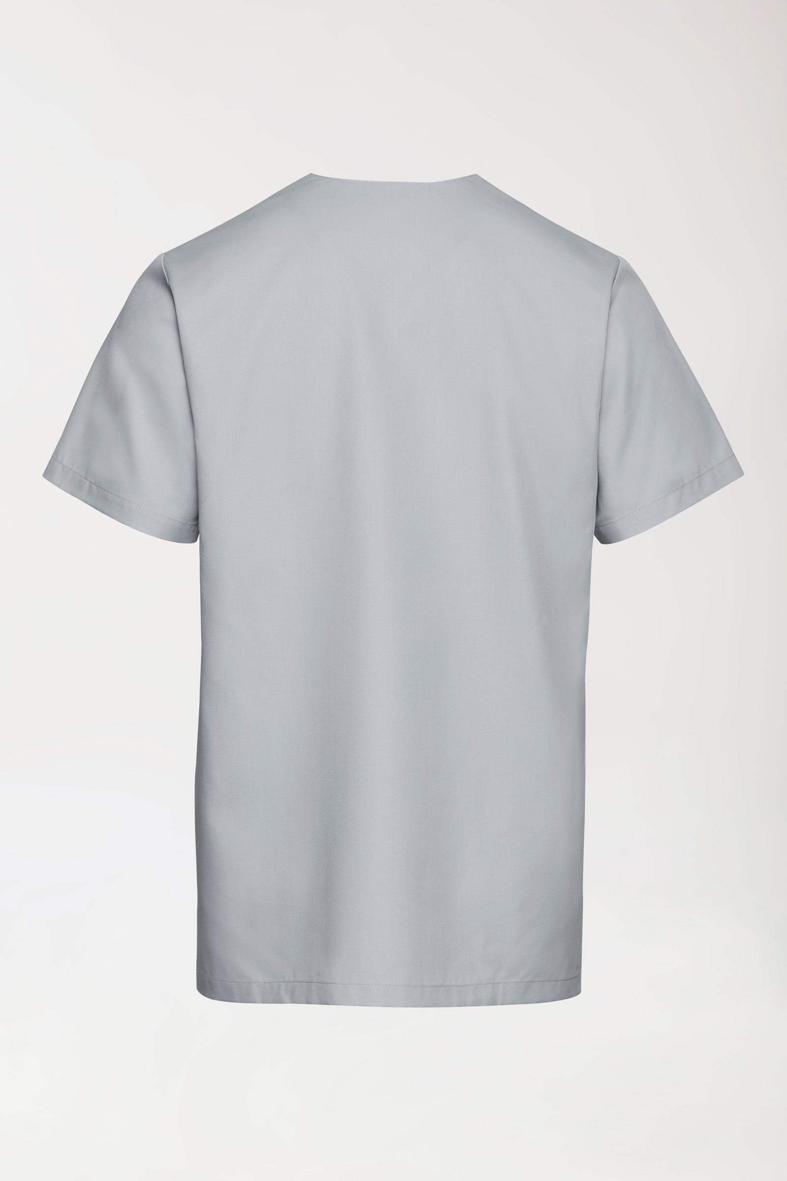 TENCEL™ Tunique Homme - Col V gris perle, Vue de dos