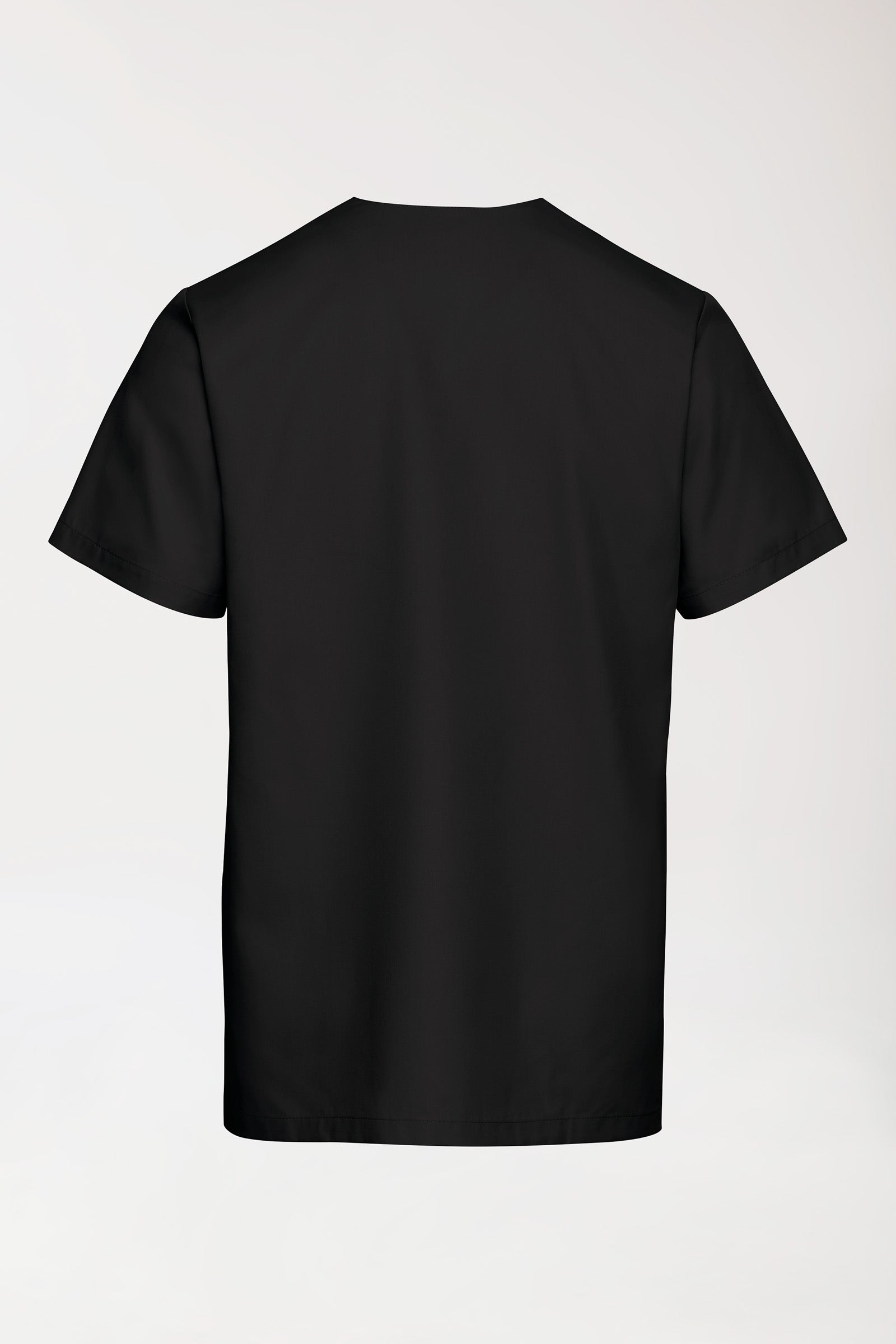 TENCEL™ Tunique Homme - Col V noir, Vue de dos