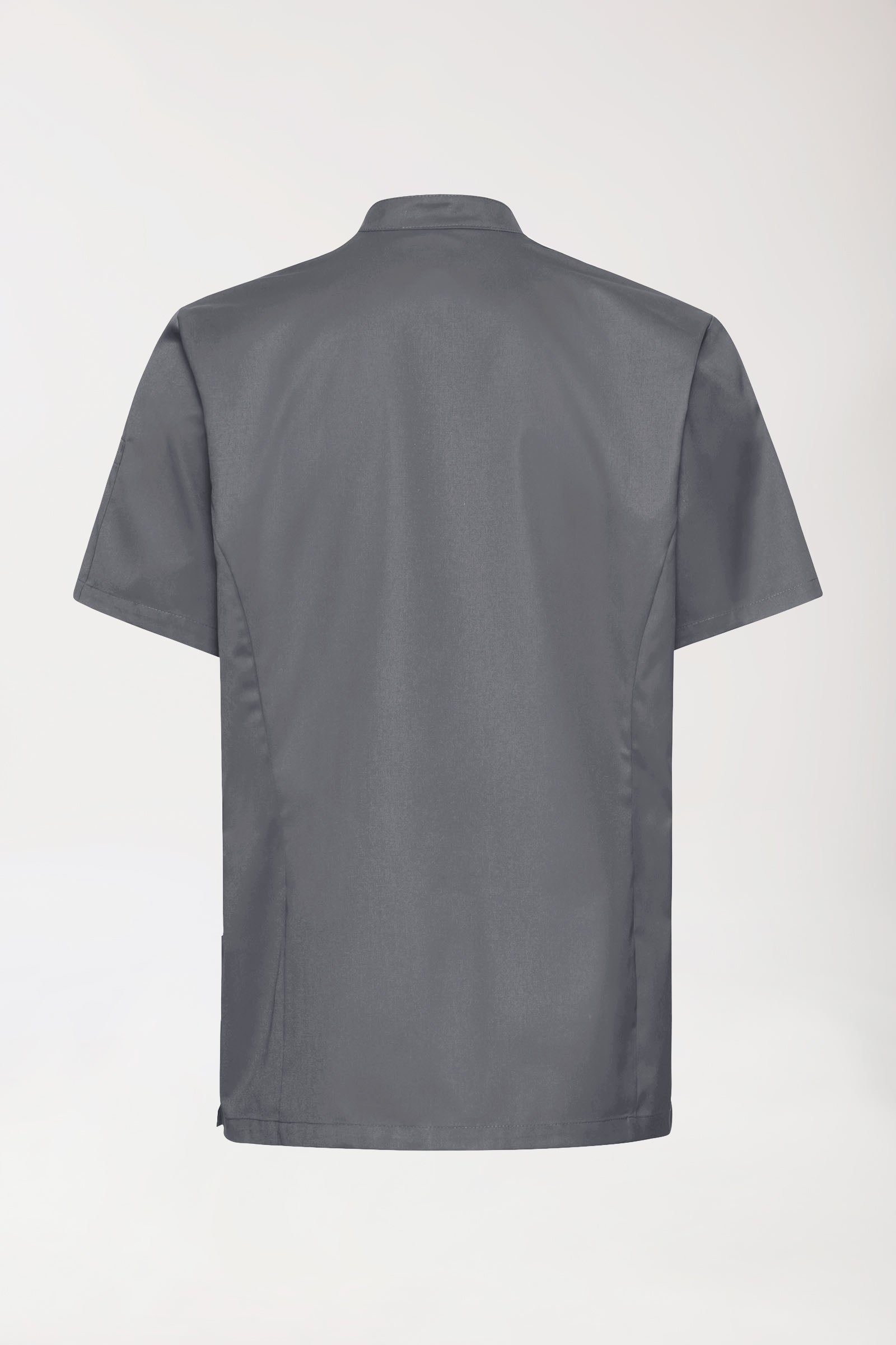 Gastro Veste de cuisine Homme - Manche courte gris granit, Vue de dos