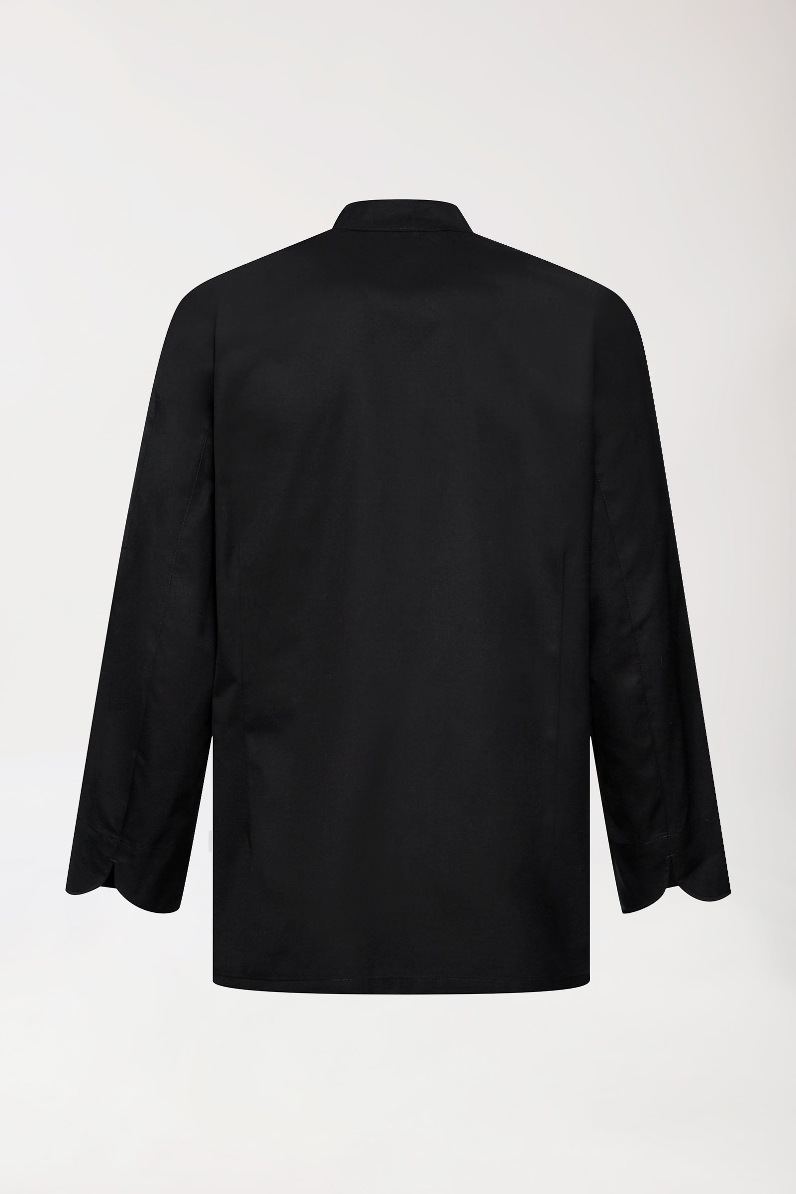 Gastro Veste de cuisine Homme - Patte 6 boutons - Manche longue noir, Vue de dos