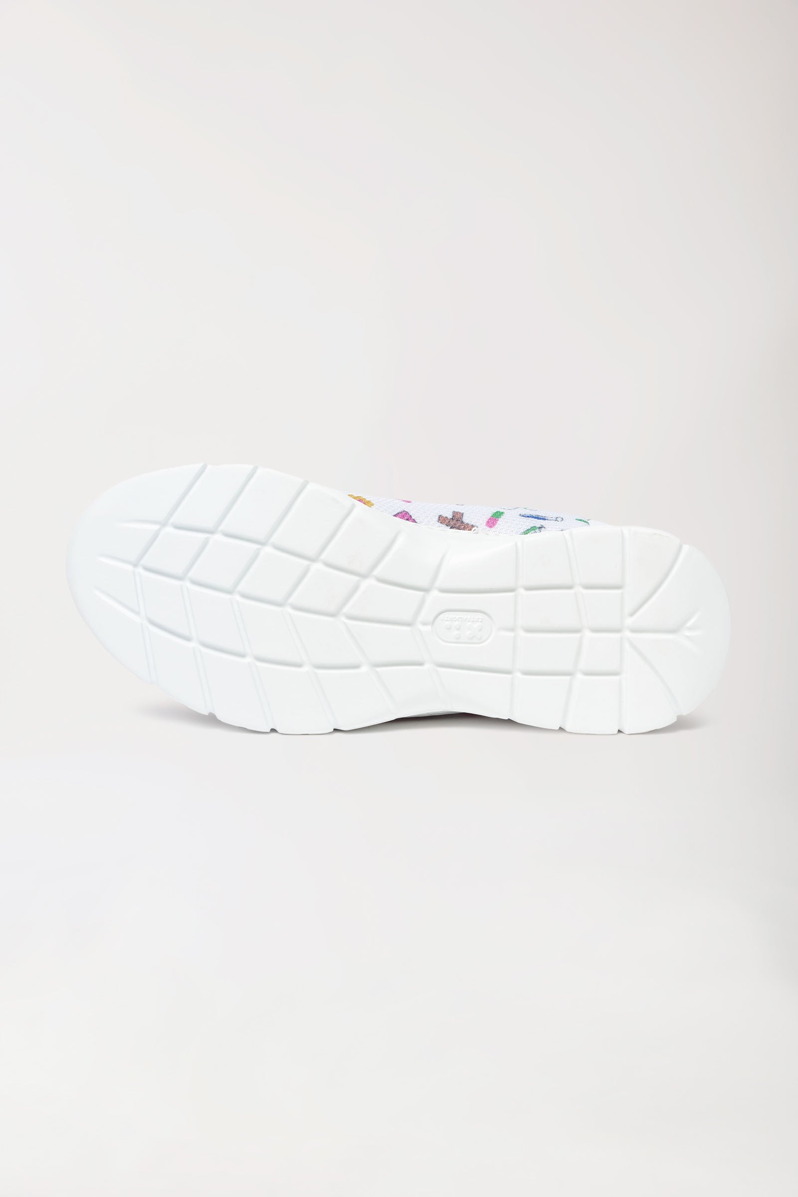 Chaussures professionnelles mixtes blanc/multicolore, Vue de dos