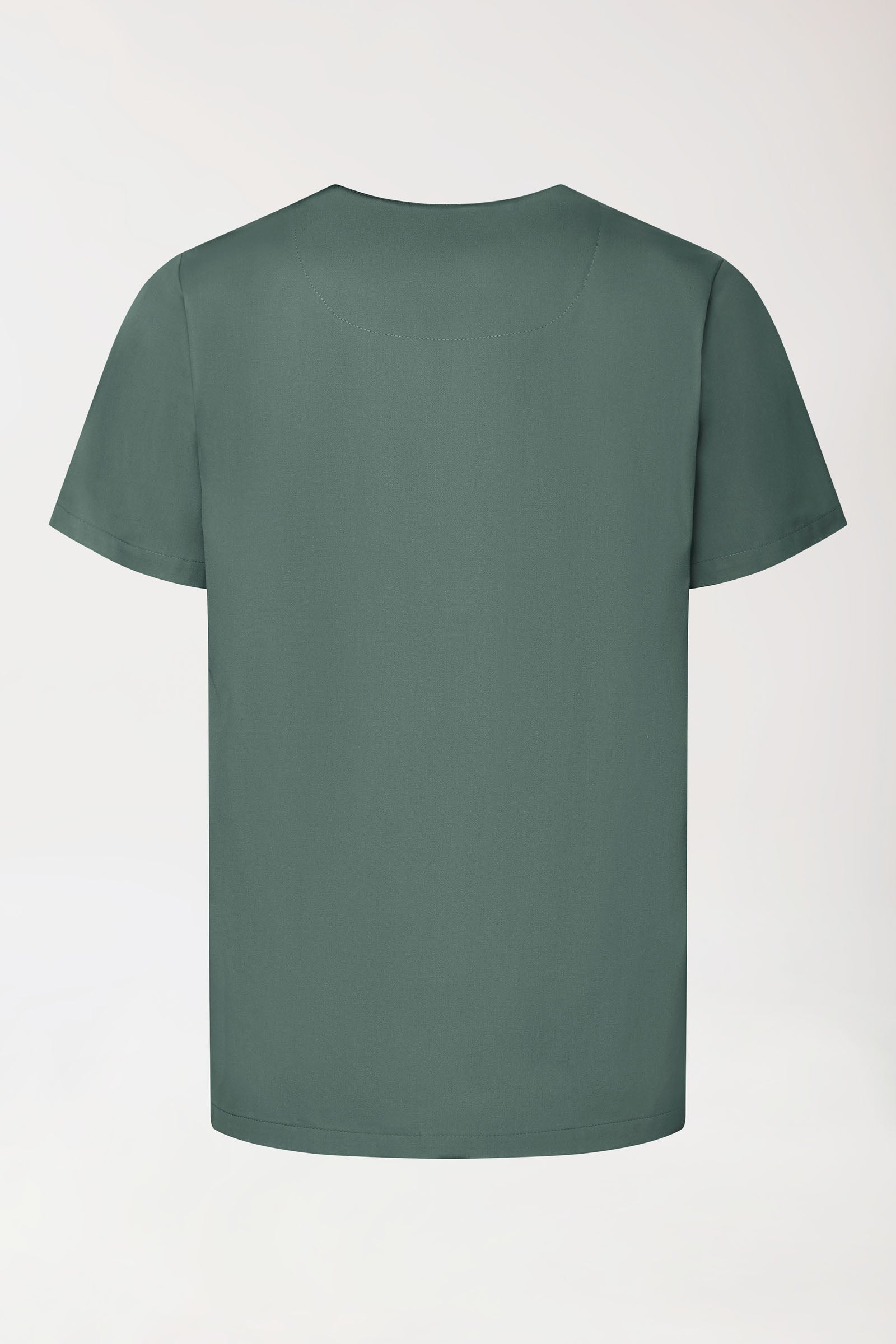 GREEN Tunique Stretch mixte - Décolleté V vert foncé, Vue de dos