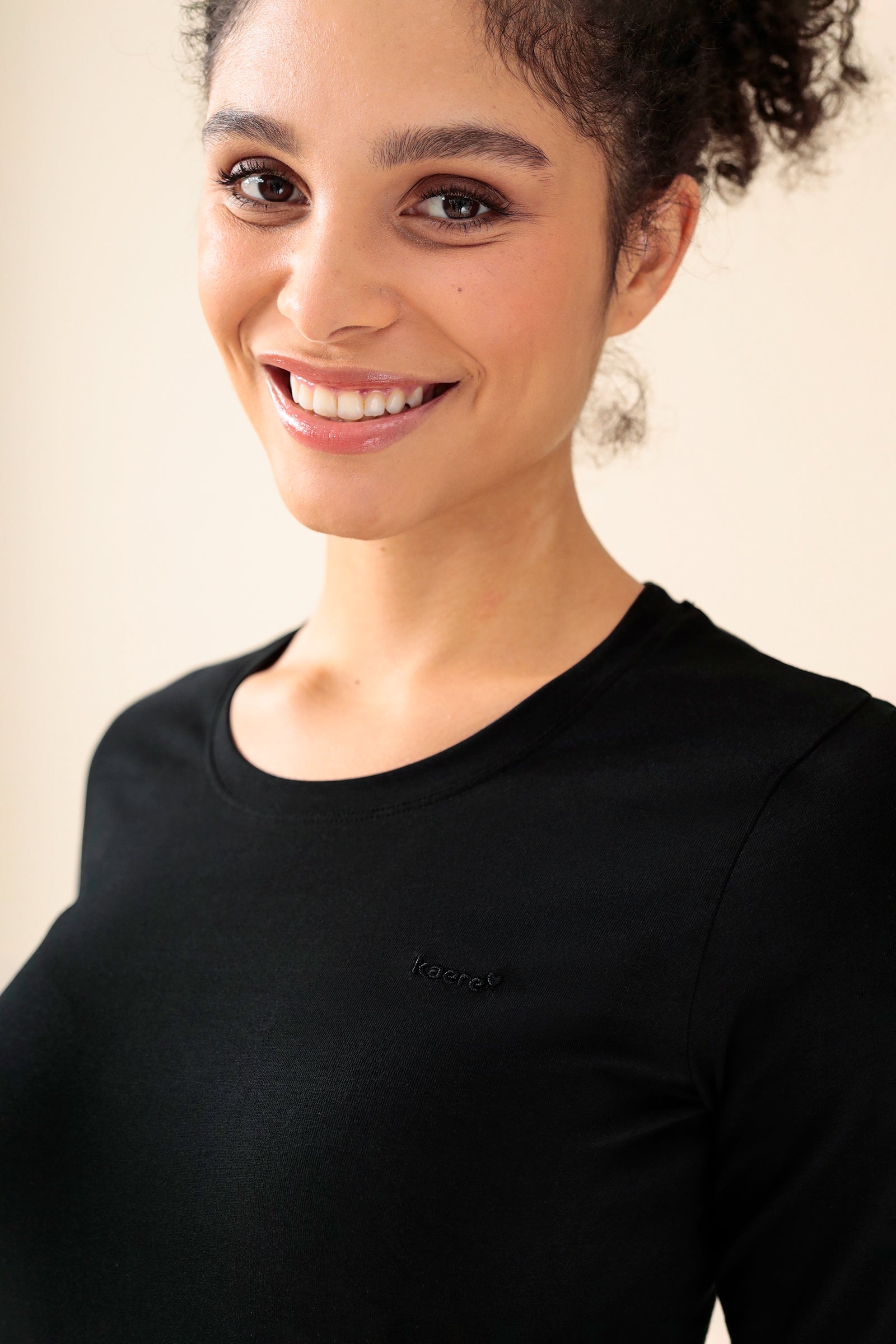 KAERE T-shirt Femme - Manche longue noir