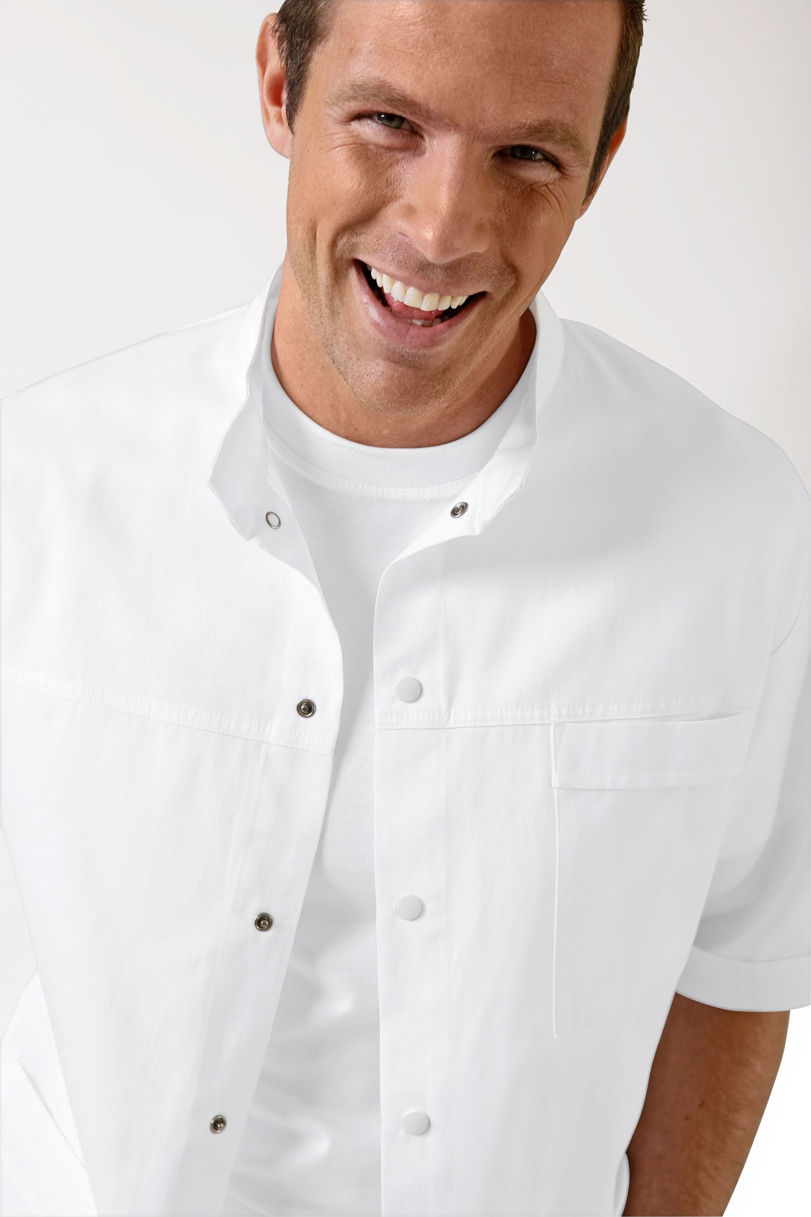 Tunique homme blanc col officier