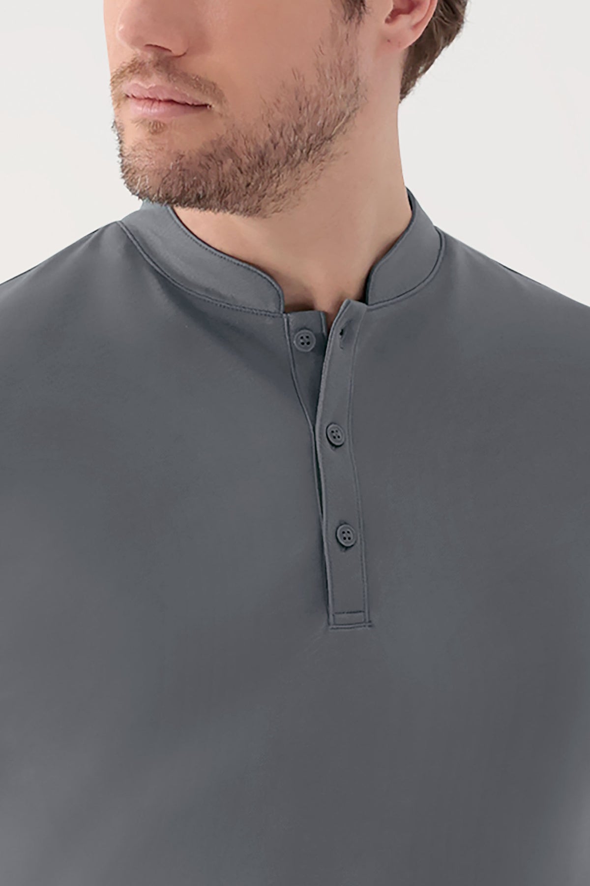 COMFY FLEX Shirt Stretch Homme - Col officier galet
