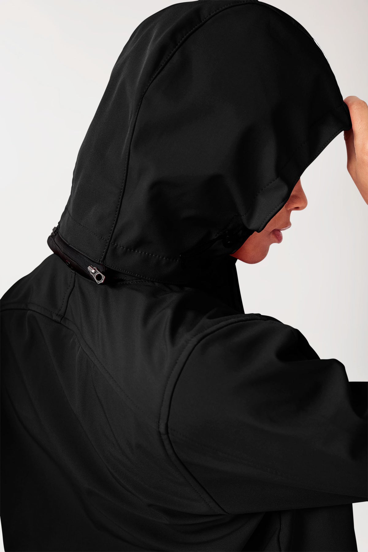 Softshell Veste mixte - à capuche noir