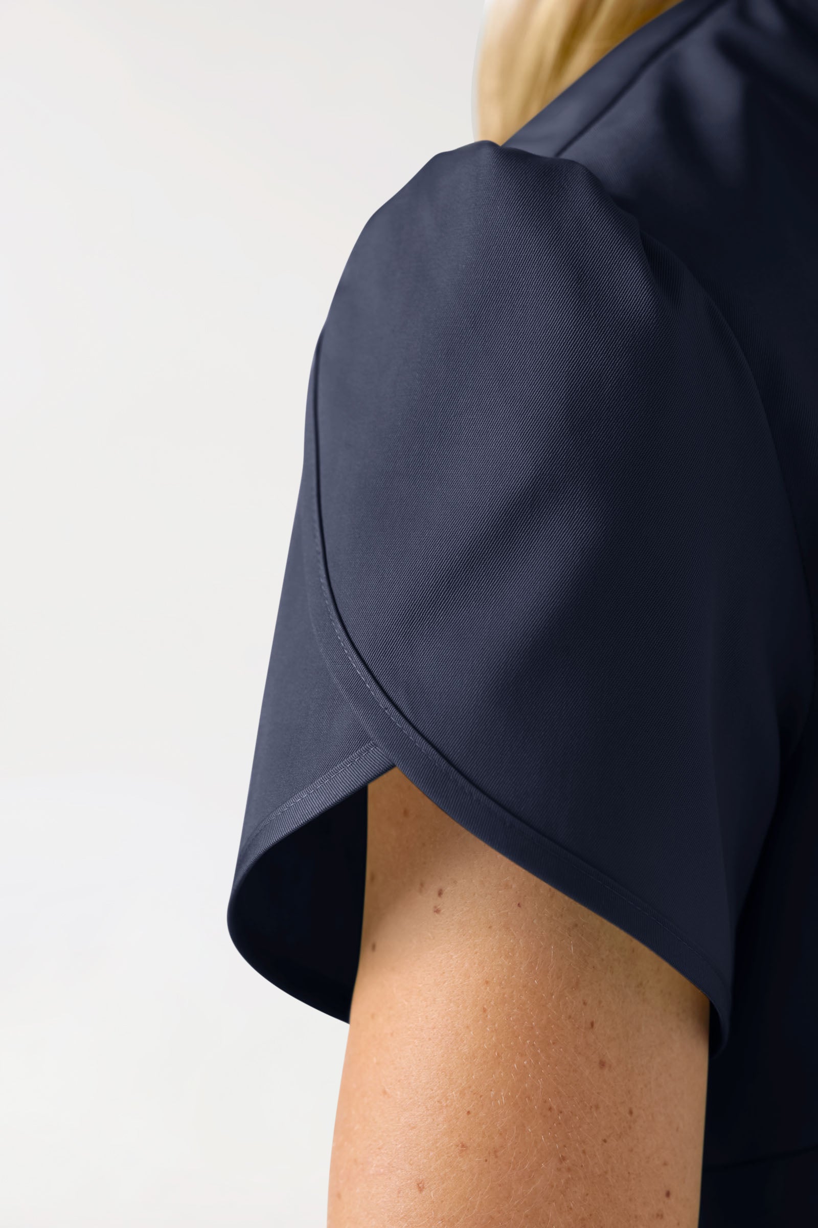 Blouse Beauté Femme - Manches larges bleu navy