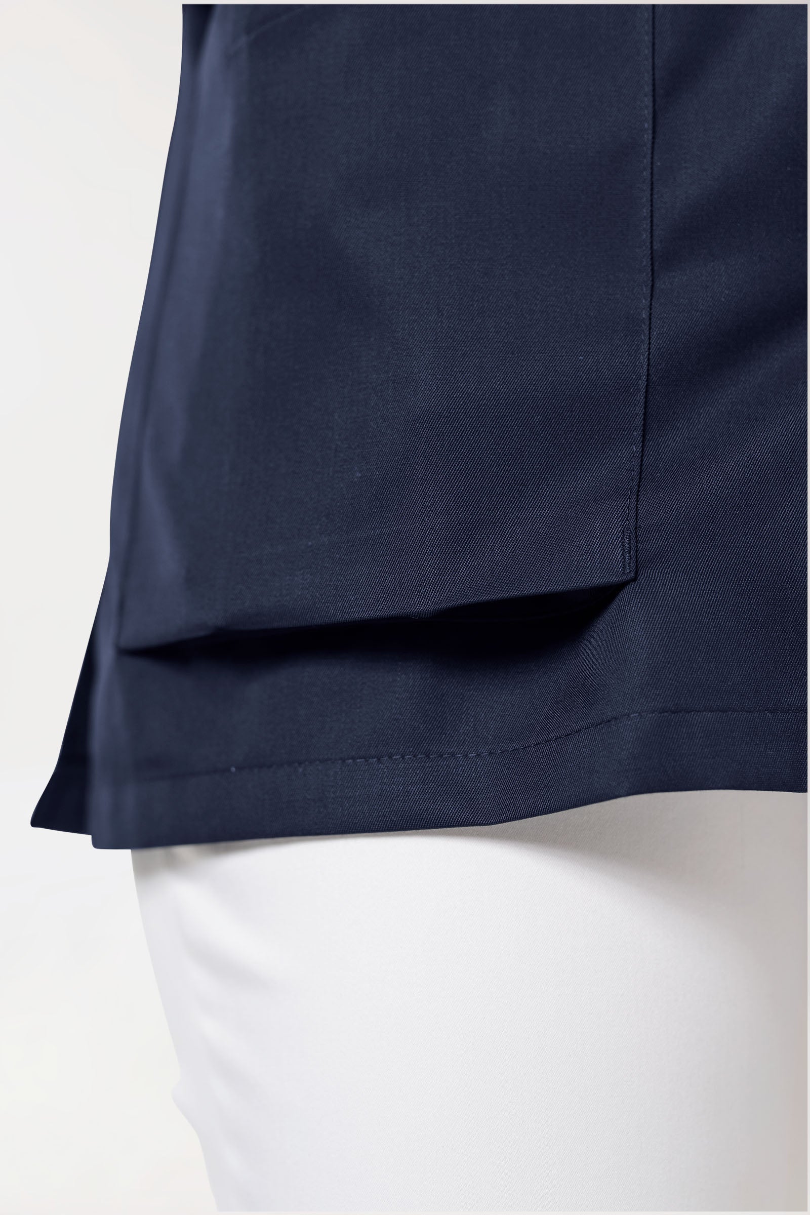 CORE Blouse Femme - Entièrement boutonnée bleu navy