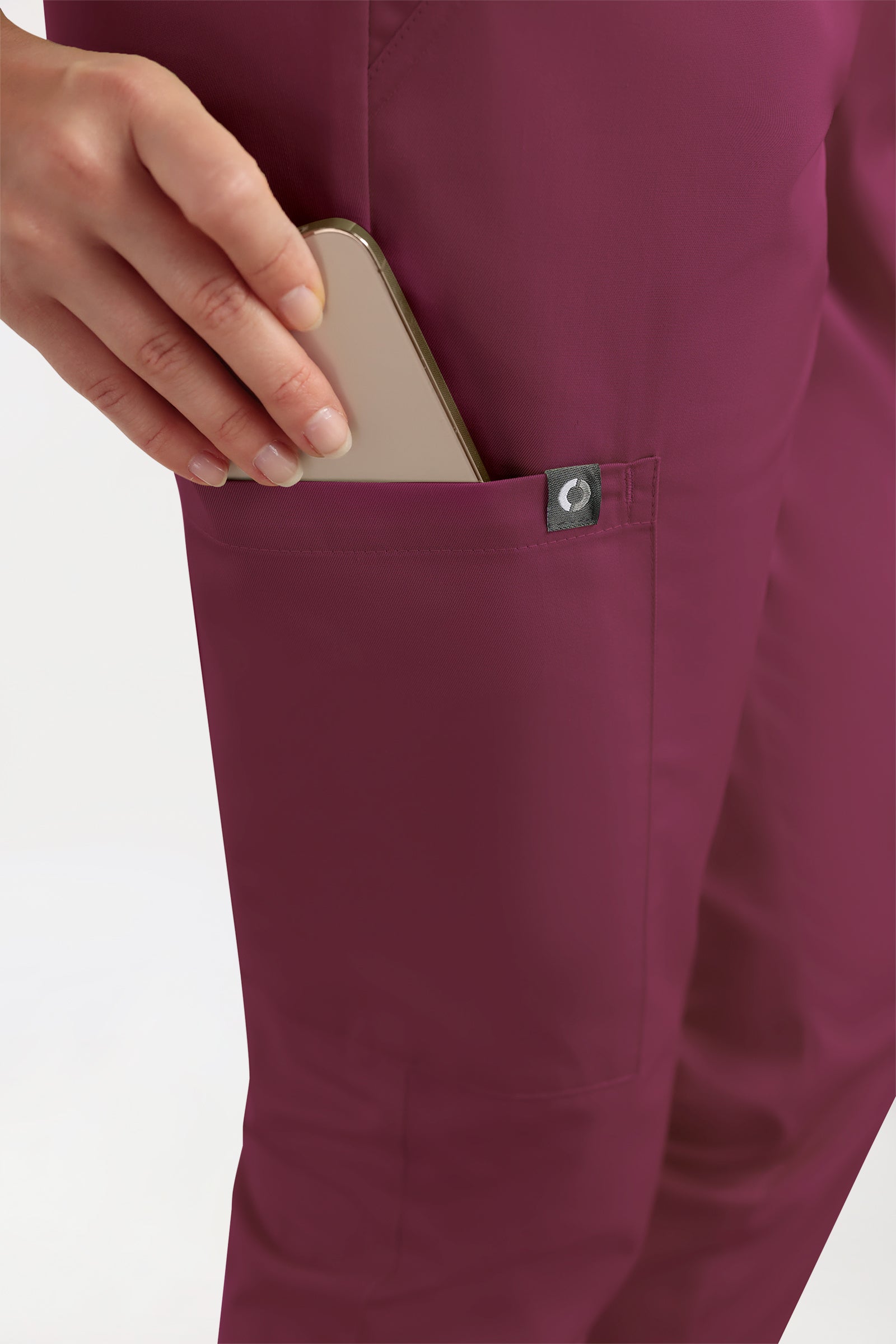 CORE Pantalon Cargo Femme – Style Jogpant berry