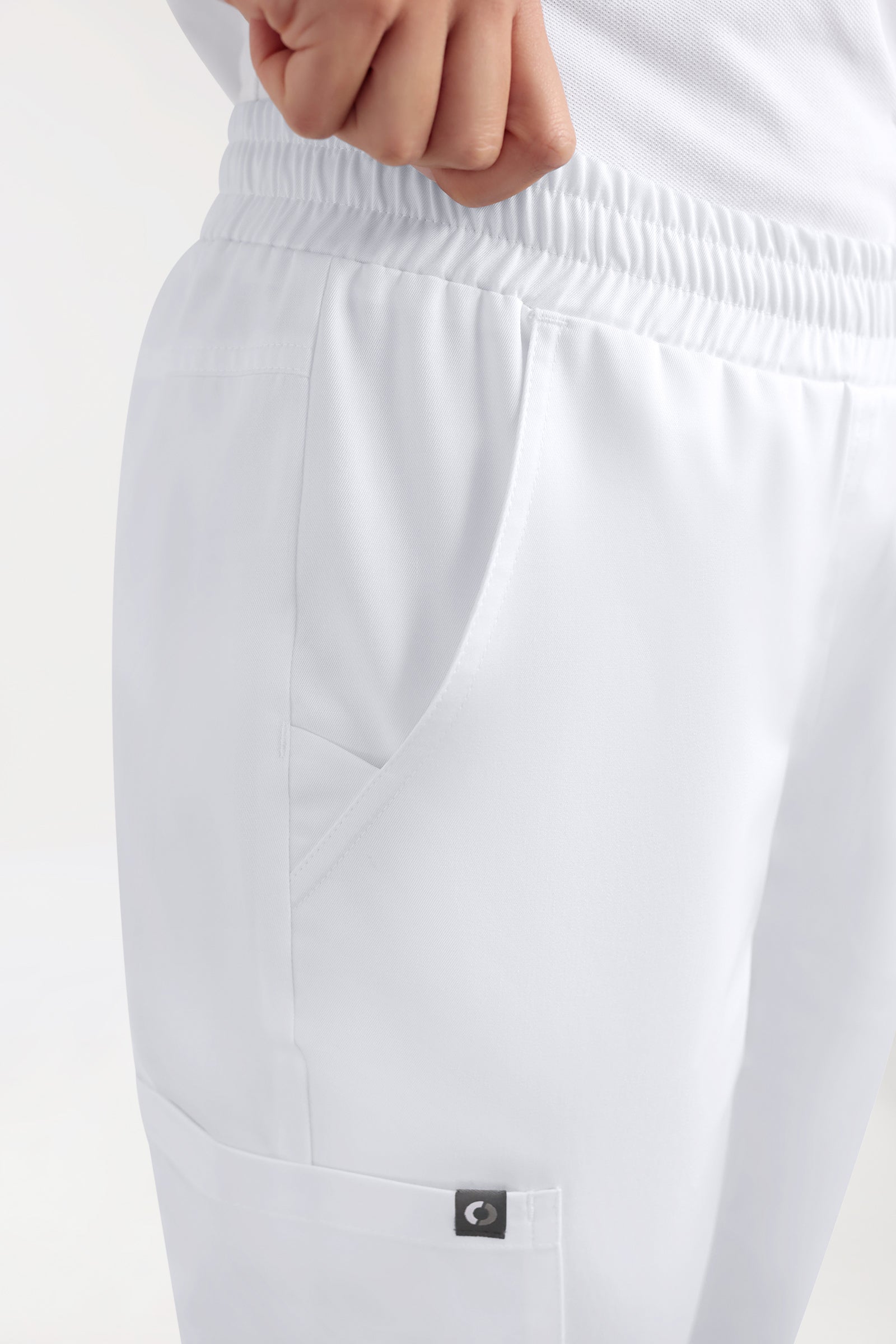 CORE Pantalon Cargo Femme – Style Jogpant blanc