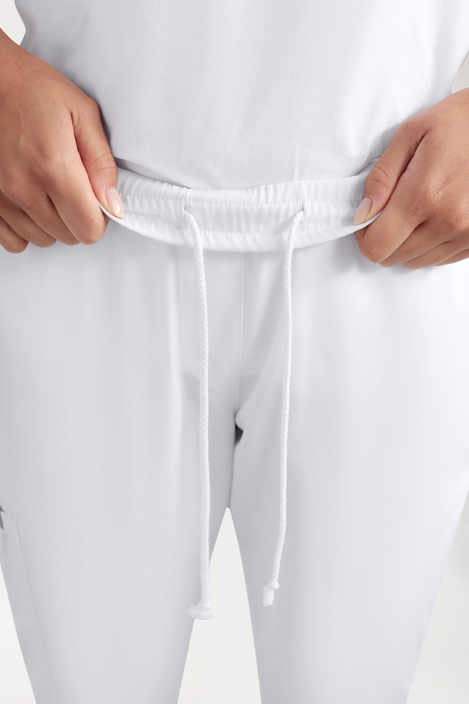 CORE Pantalon Cargo Femme – Style Jogpant blanc