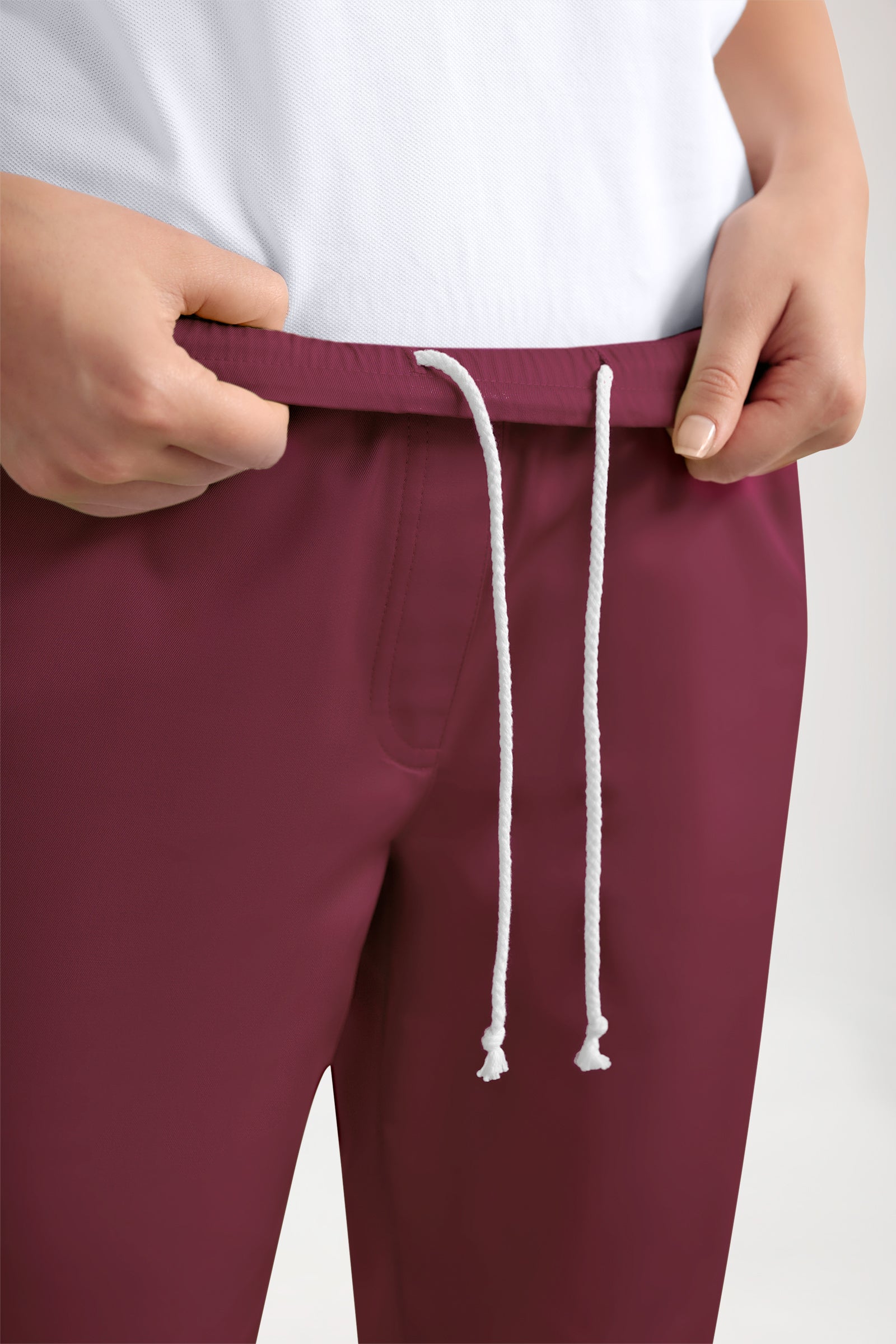 CORE Pantalon Cargo Femme – Style Jogpant bordeaux