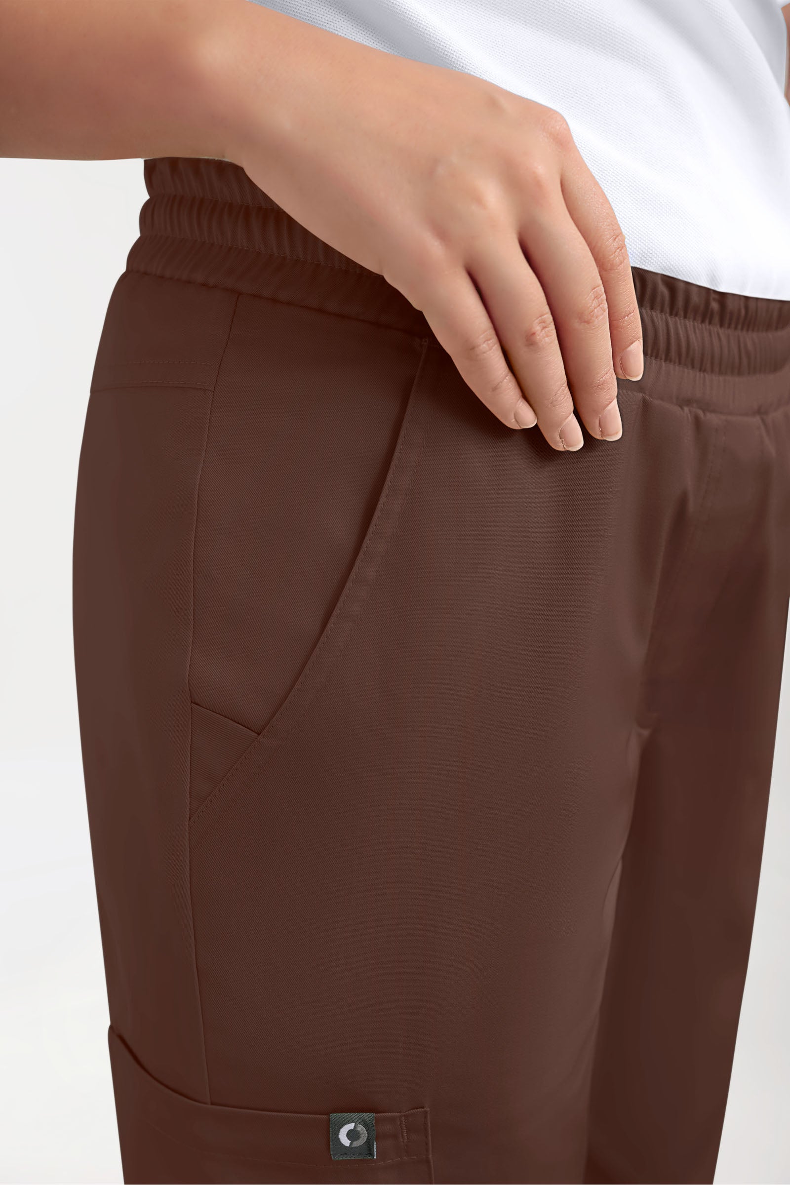 GREEN Pantalon Stretch Femme - Style Jogpant coffee