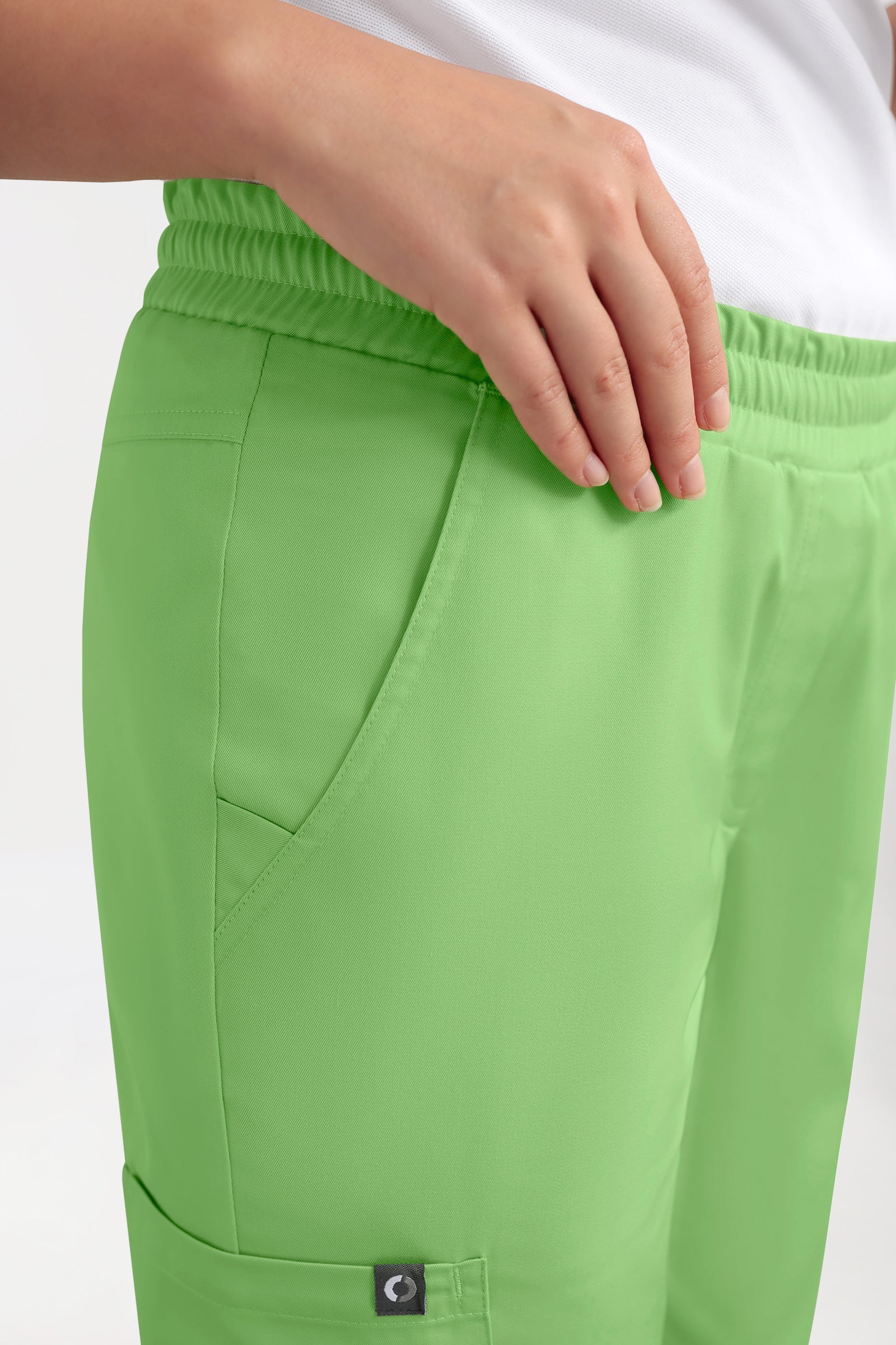 CORE Pantalon Cargo Femme – Style Jogpant vert pomme