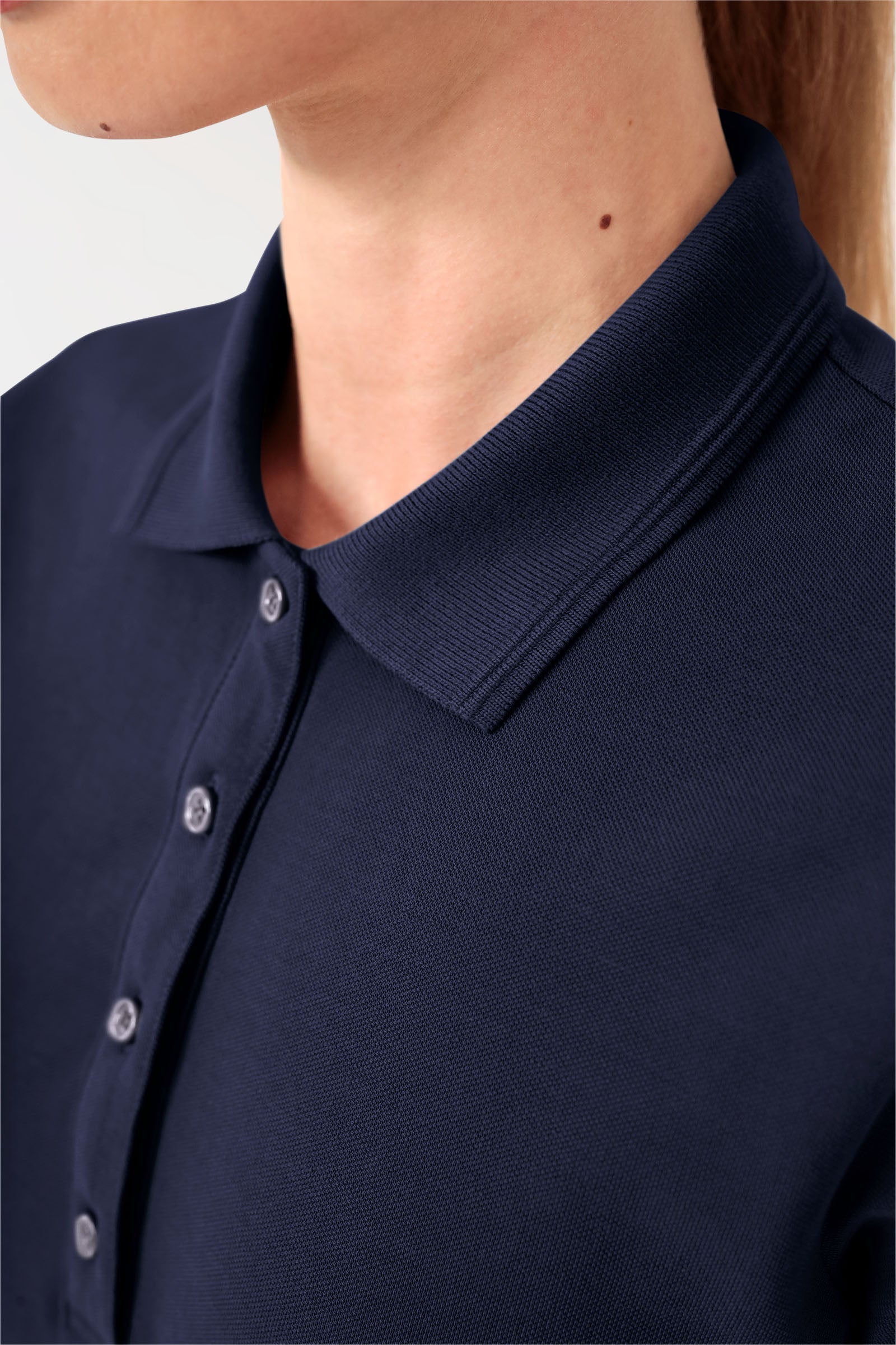 COMFY FLEX Shirt Stretch Femme - Col polo navy
