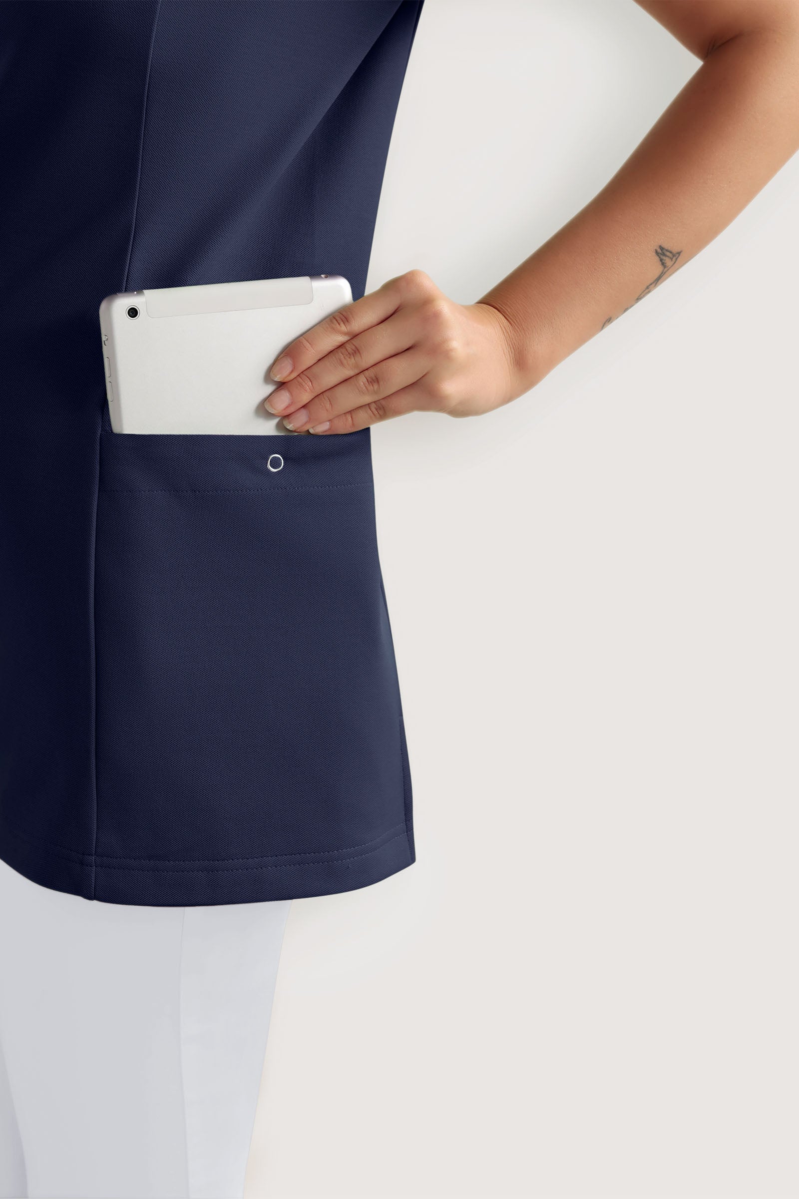 COMFY FLEX Tunique Stretch Femme - Décolleté Cœur navy