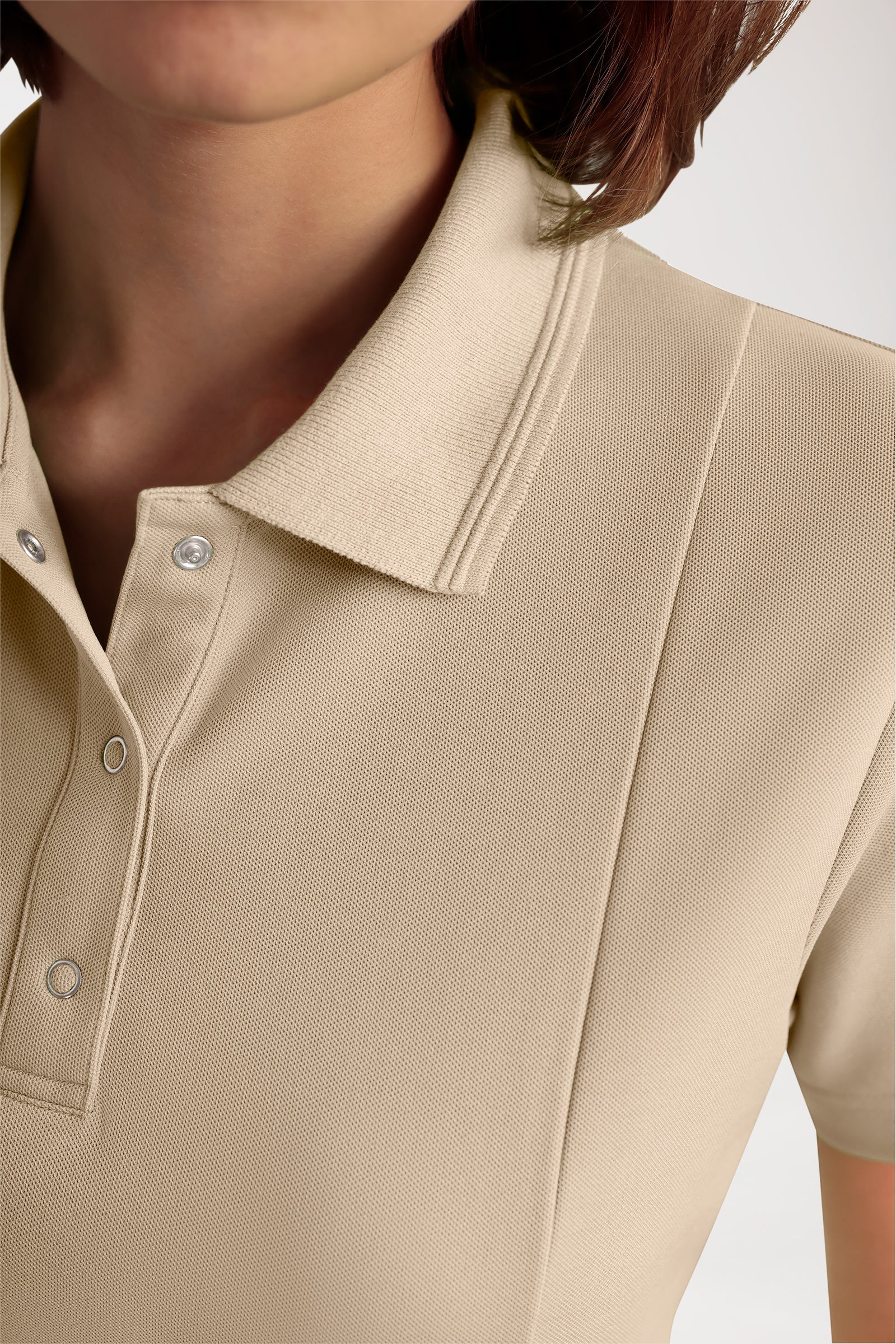 COMFY FLEX Tunique Stretch Femme - Col polo sable