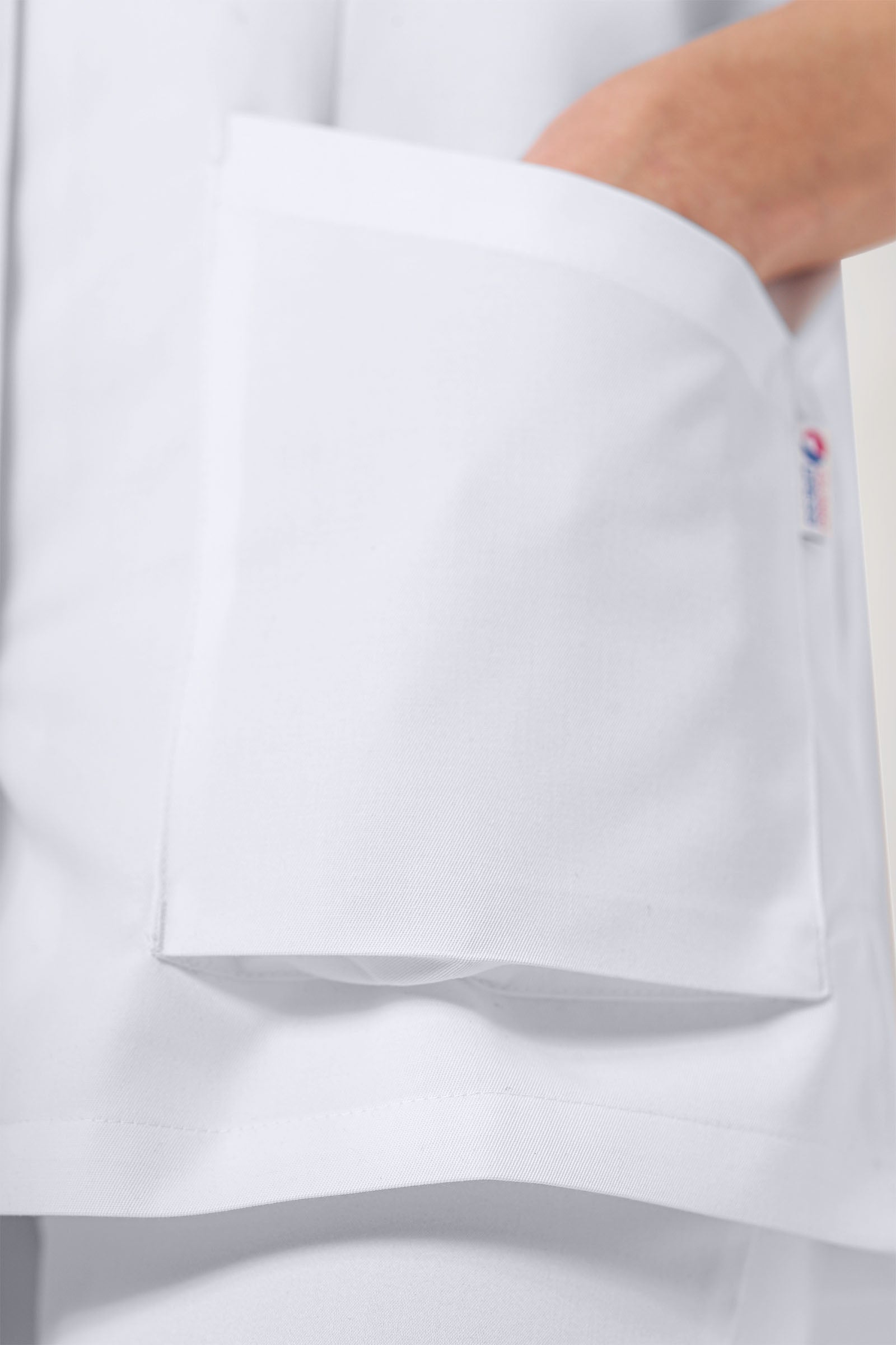CORE Blouse Homme - Entièrement boutonnée blanc