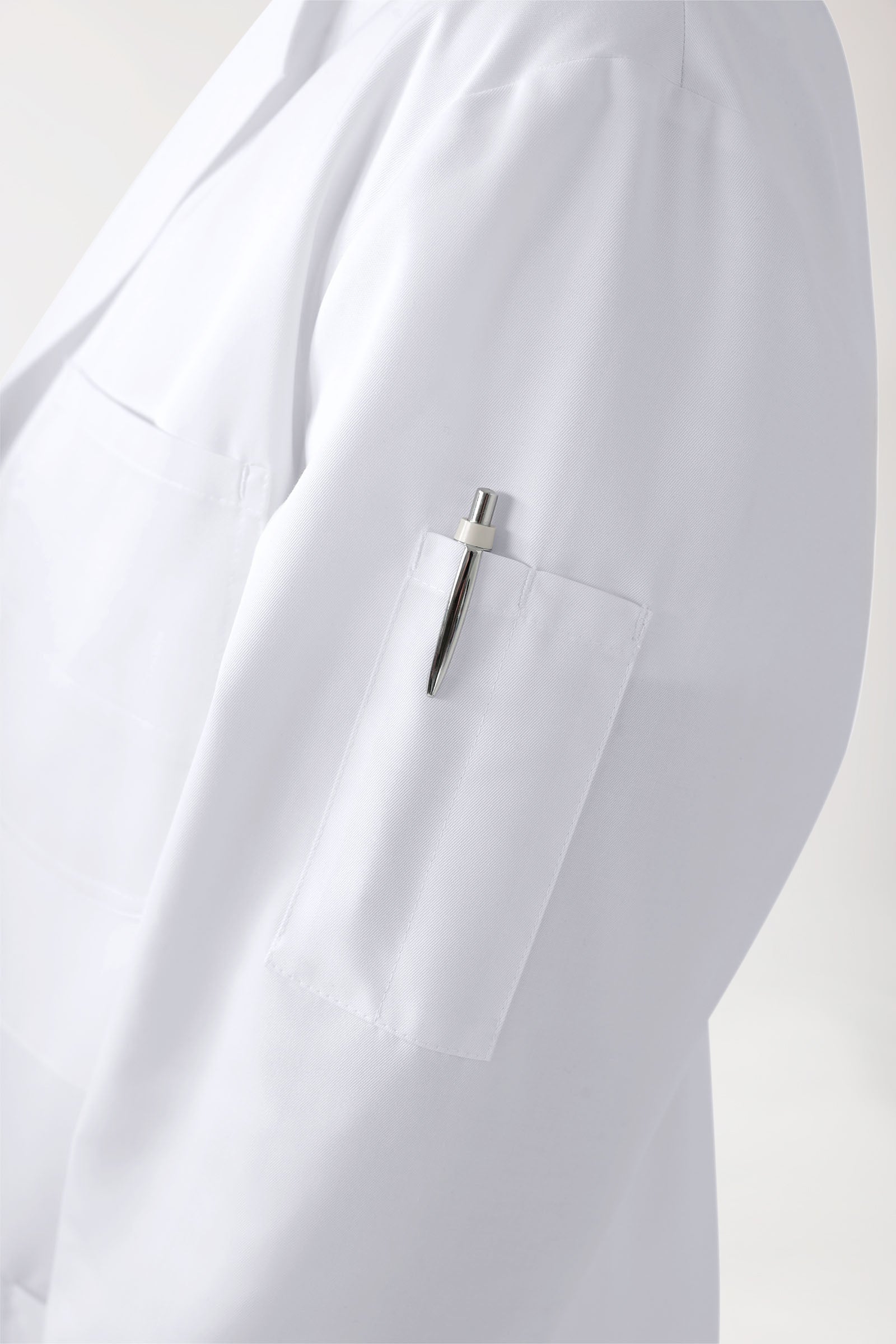 CORE Blouse blanche Homme - Col à revers - Boutonnée blanc