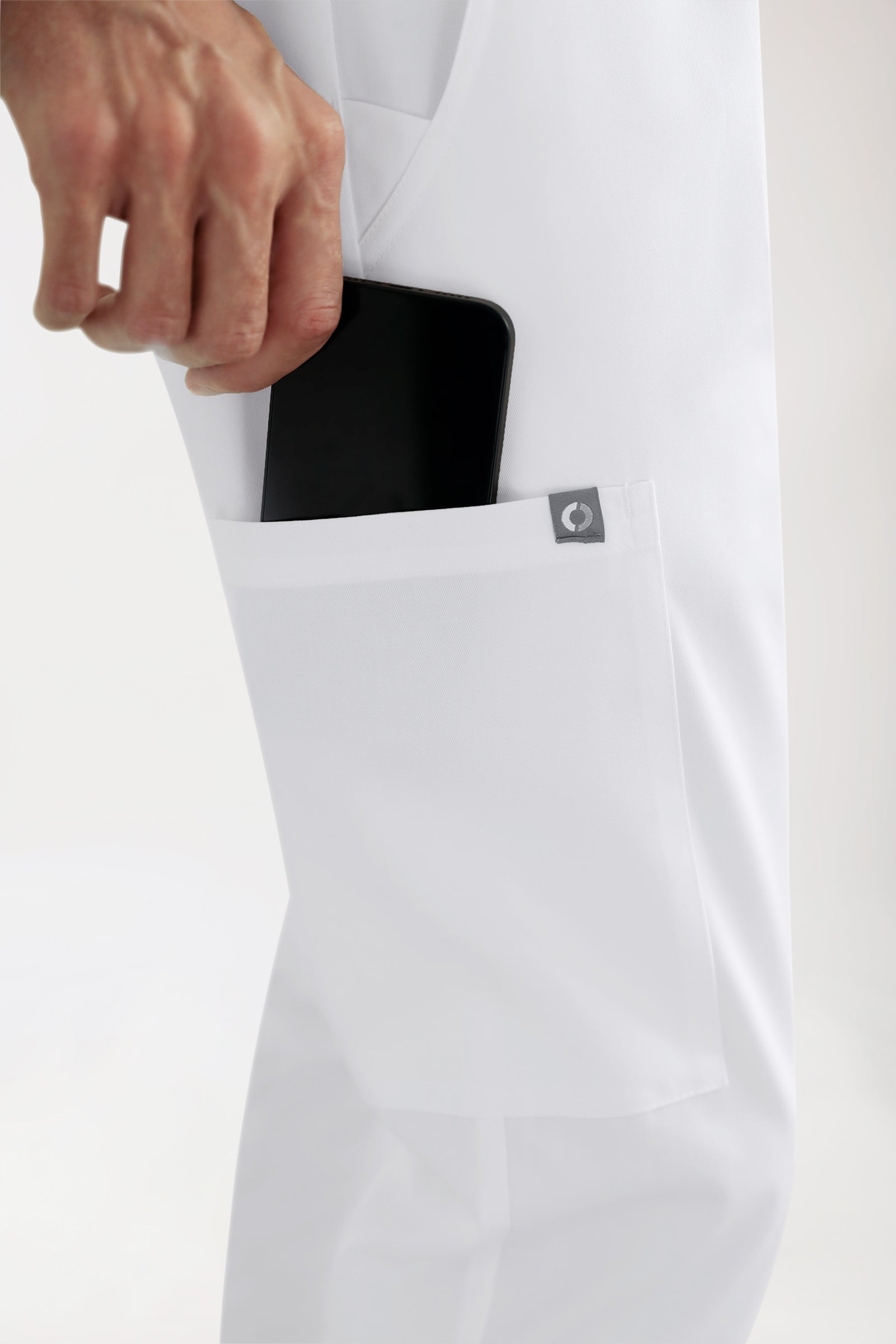 CORE Pantalon Cargo Homme – Style Jogpant blanc