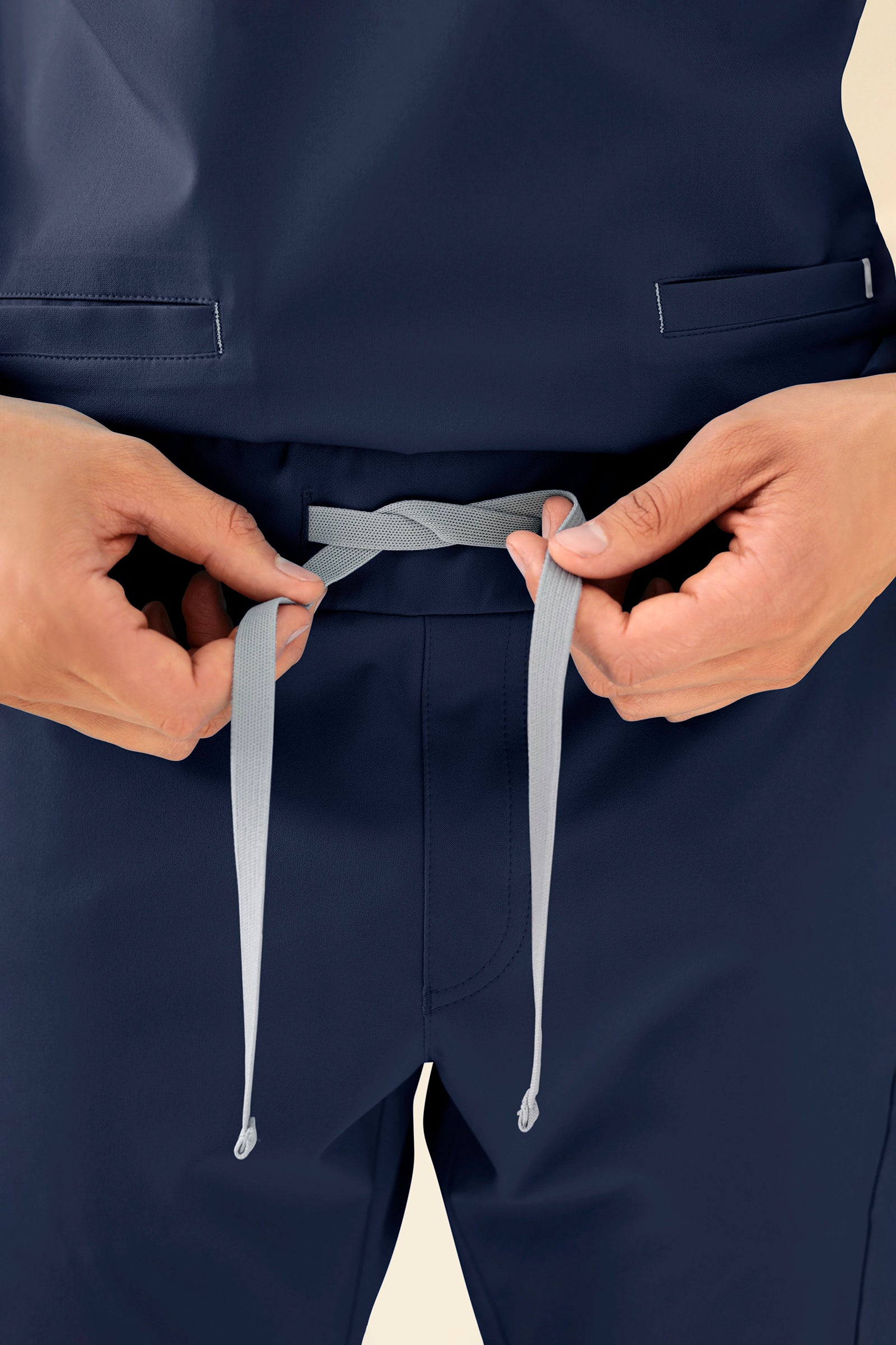 KAERE Pantalon Homme - avec poches cargo bleu navy
