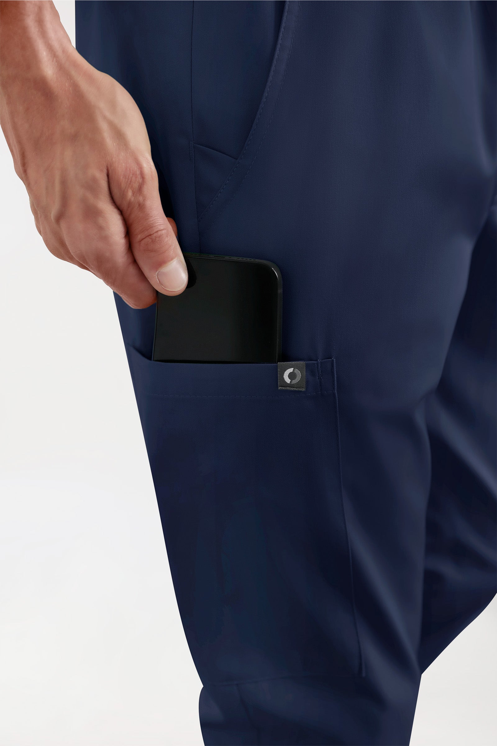 GREEN Pantalon Stretch Homme - Style Jogpant navy