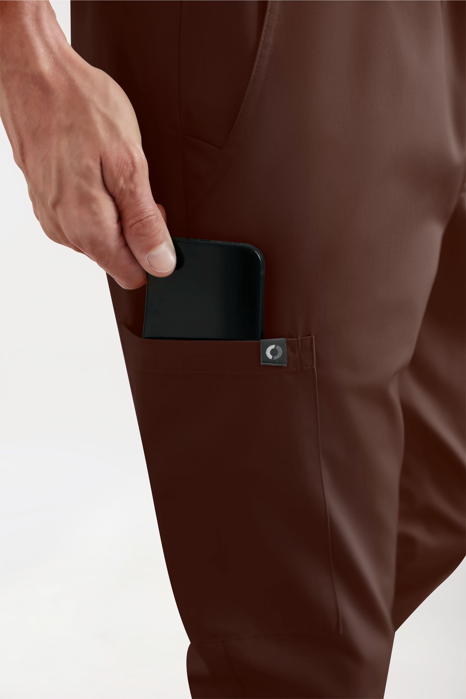 GREEN Pantalon Stretch Homme - Style Jogpant coffee