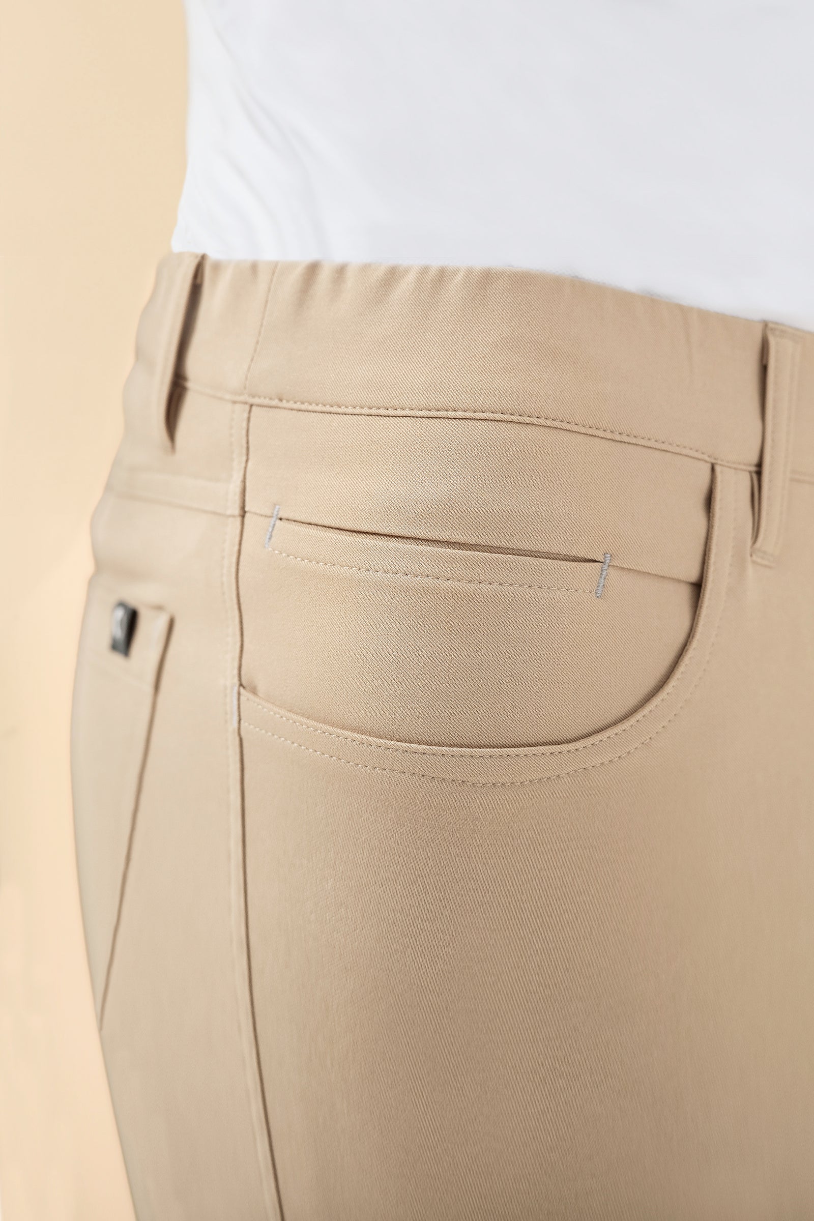 KAERE Pantalon Homme - 5 poches sable