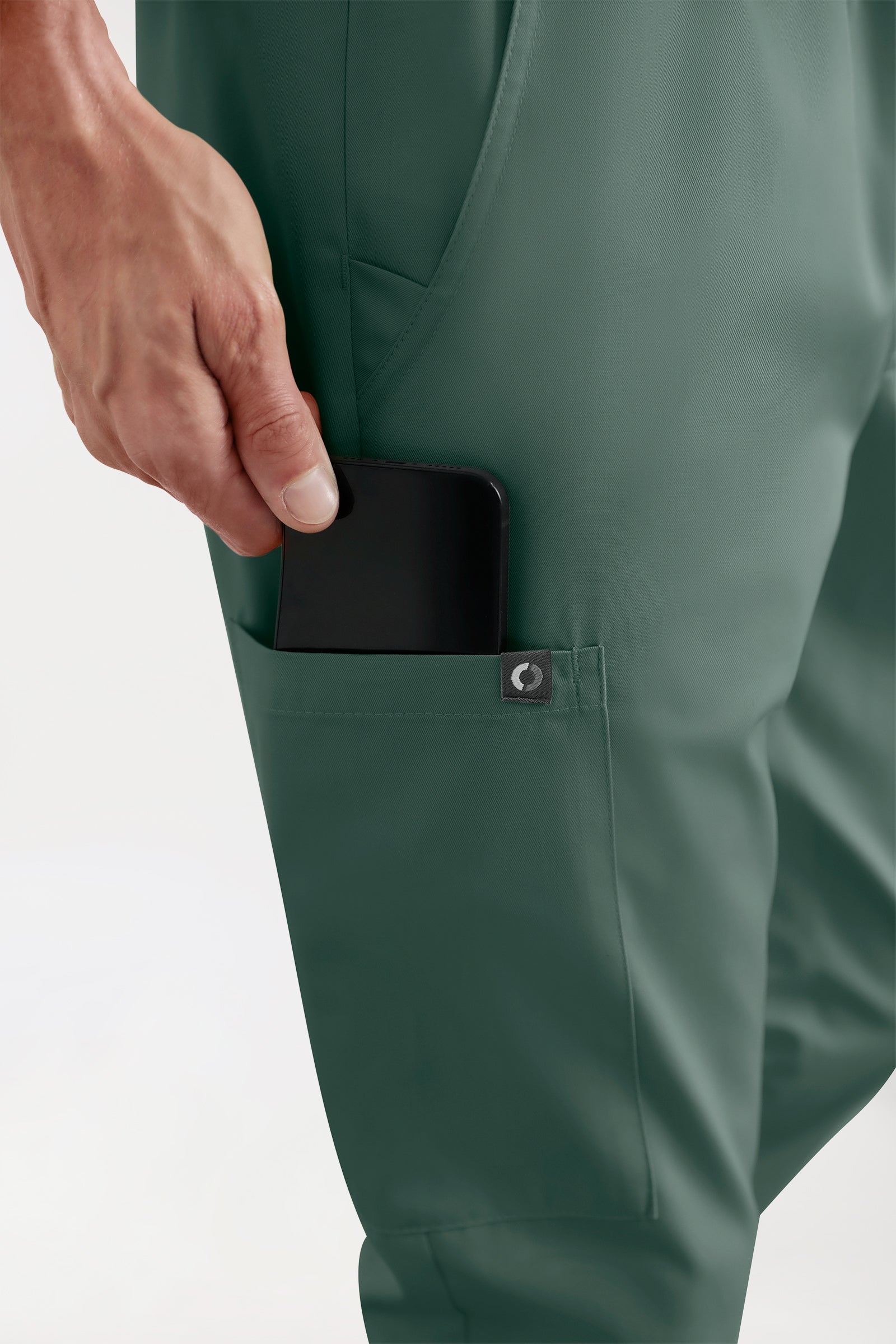 CORE Pantalon Cargo Homme – Style Jogpant vert foncé