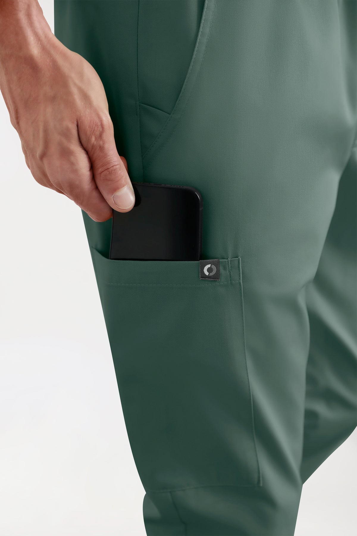 CORE Pantalon Cargo Homme – Style Jogpant vert foncé