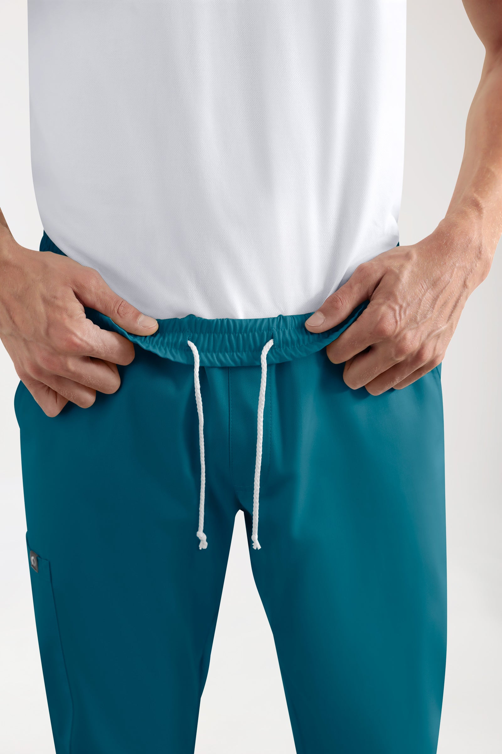 CORE Pantalon Cargo Homme – Style Jogpant pétrole