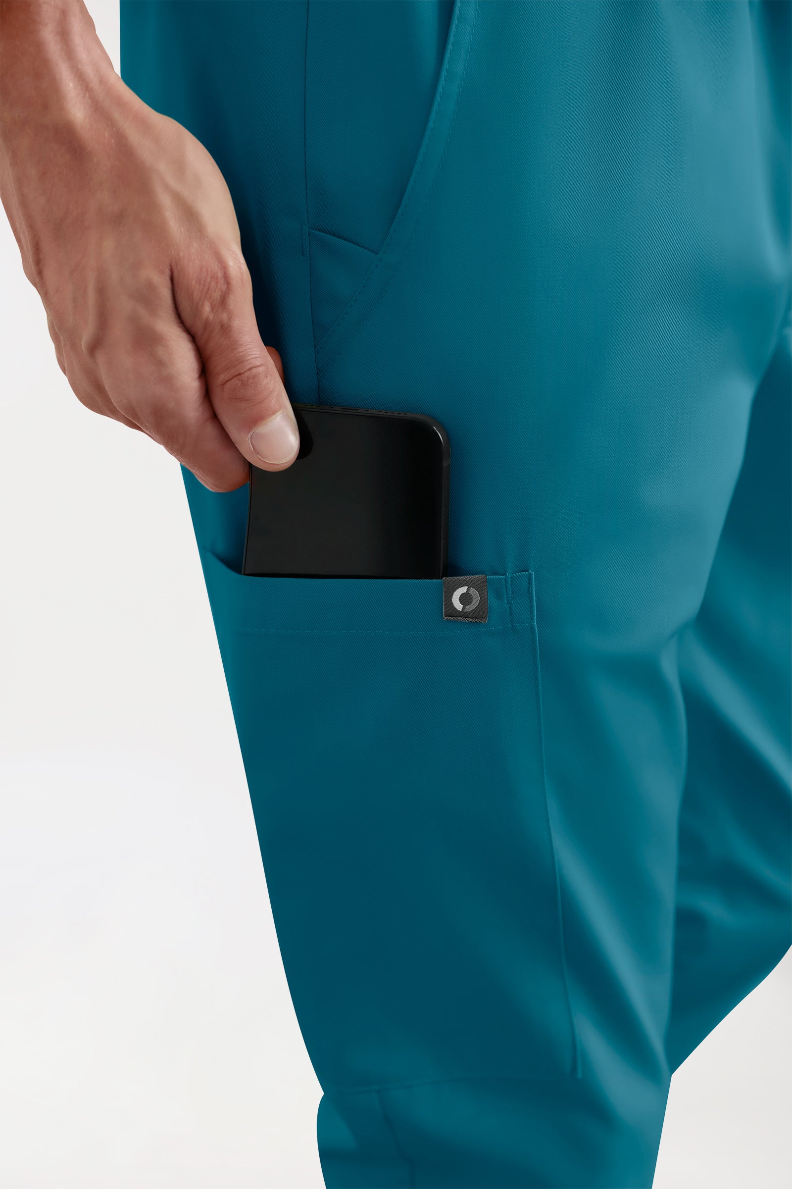 CORE Pantalon Cargo Homme – Style Jogpant pétrole