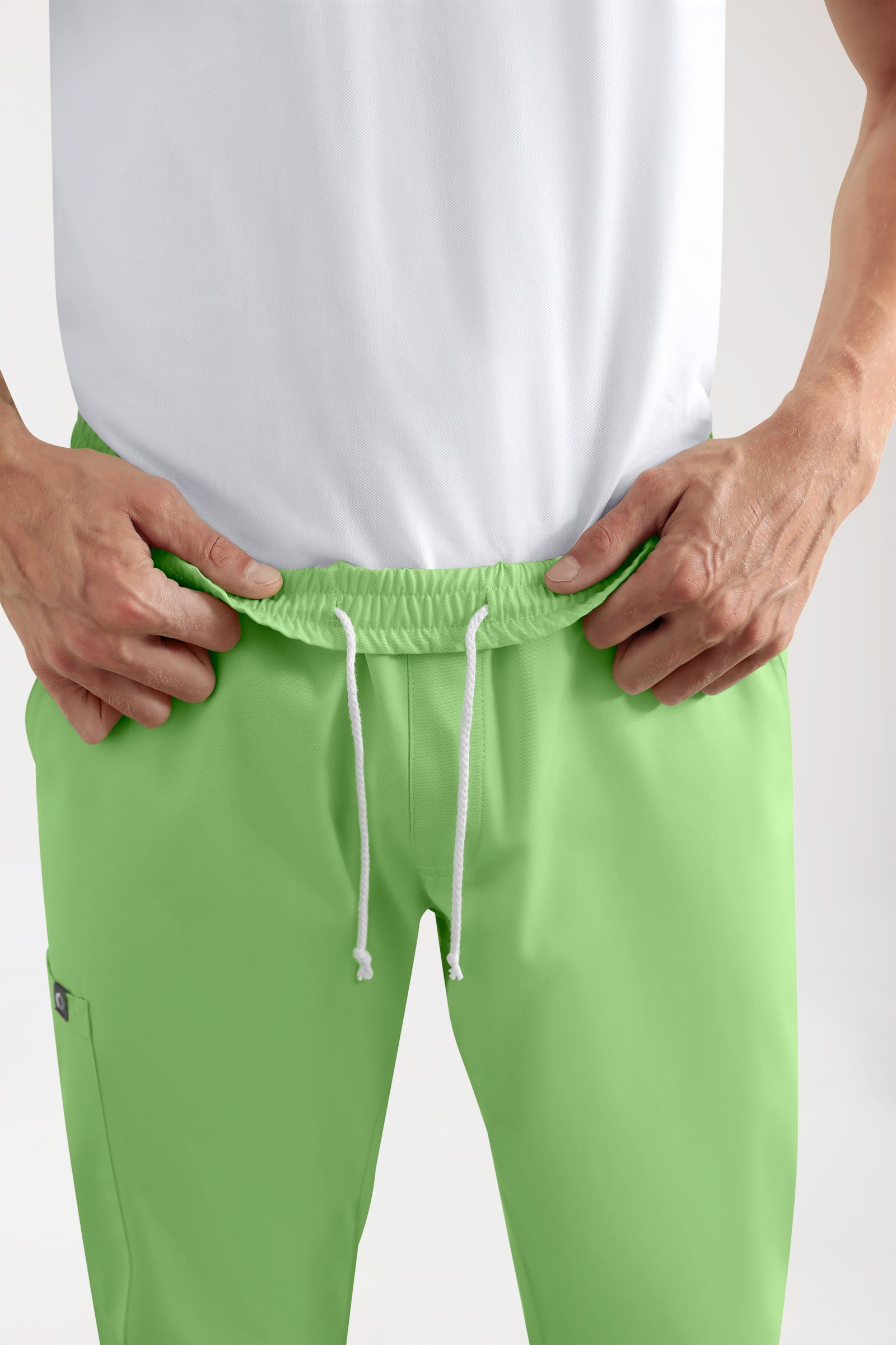 CORE Pantalon Cargo Homme – Style Jogpant vert pomme