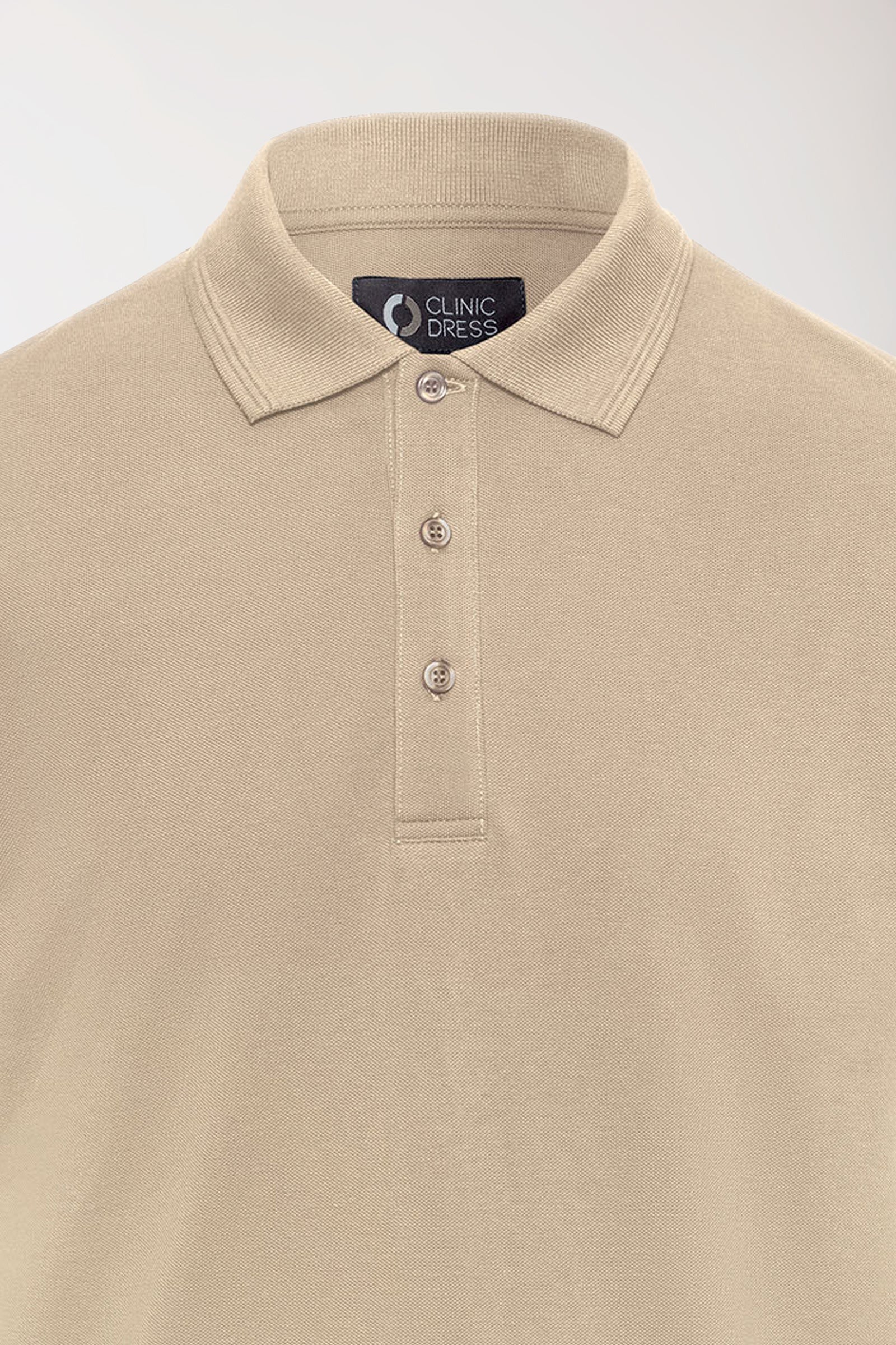COMFY FLEX Shirt Stretch Homme - Col polo sable