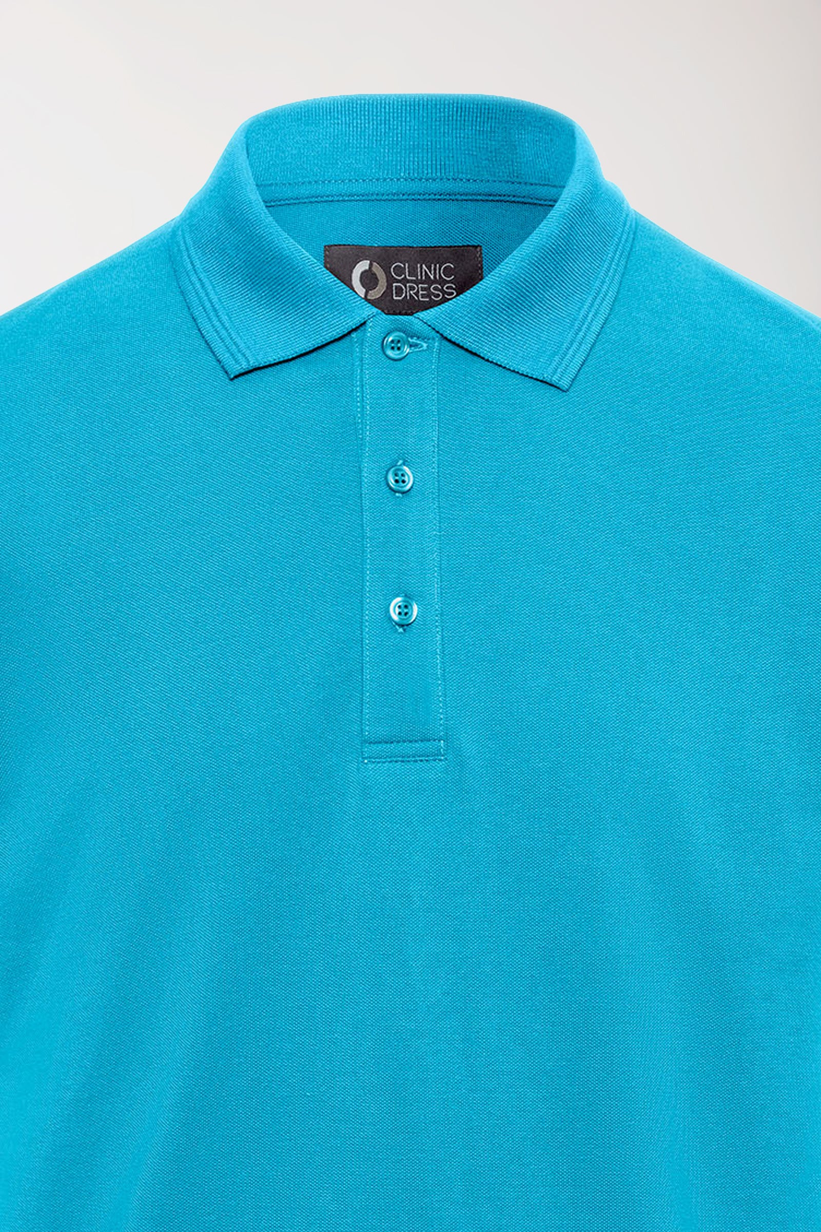 COMFY FLEX Shirt Stretch Homme - Col polo turquoise