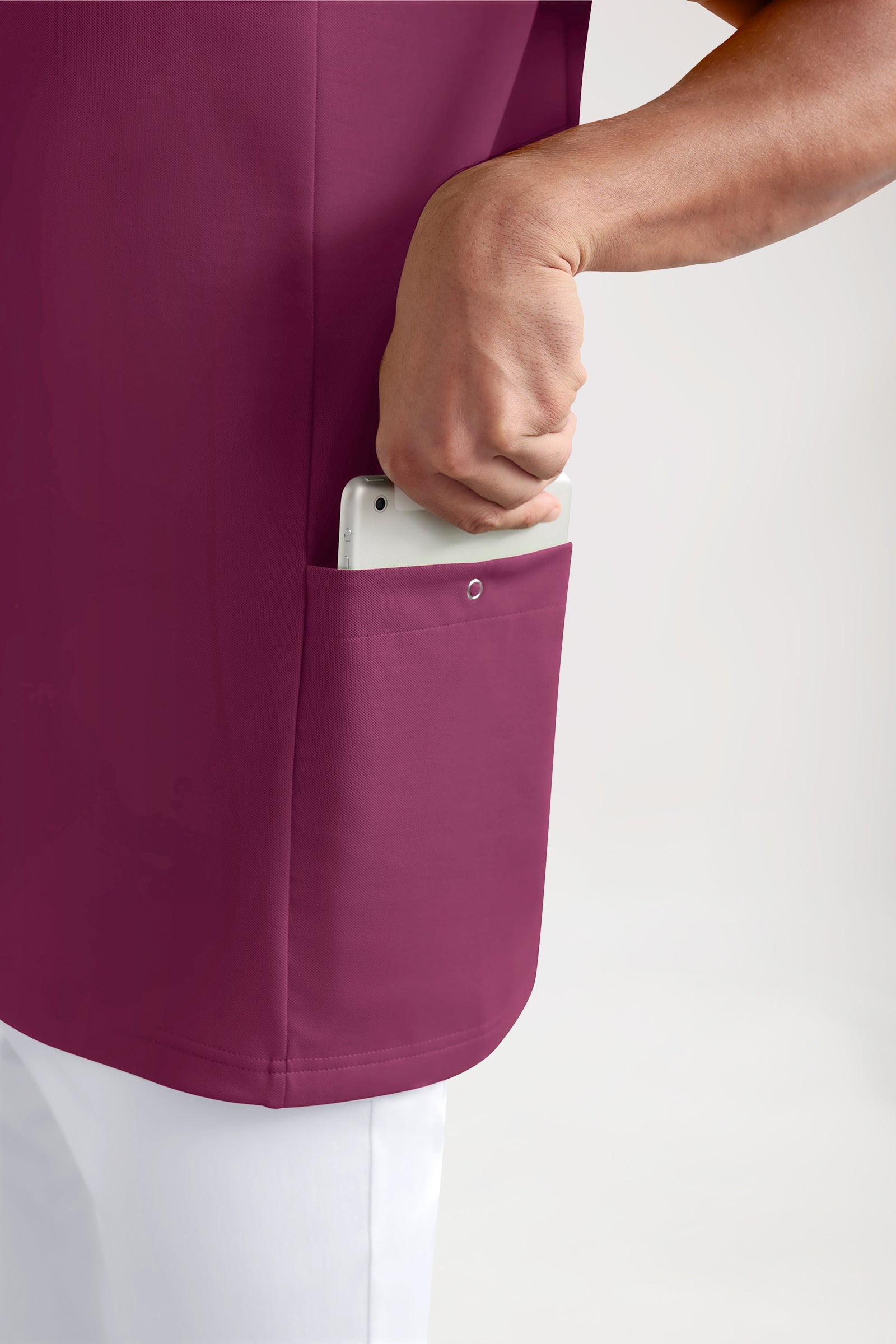 COMFY FLEX Tunique Stretch Homme - Col polo berry