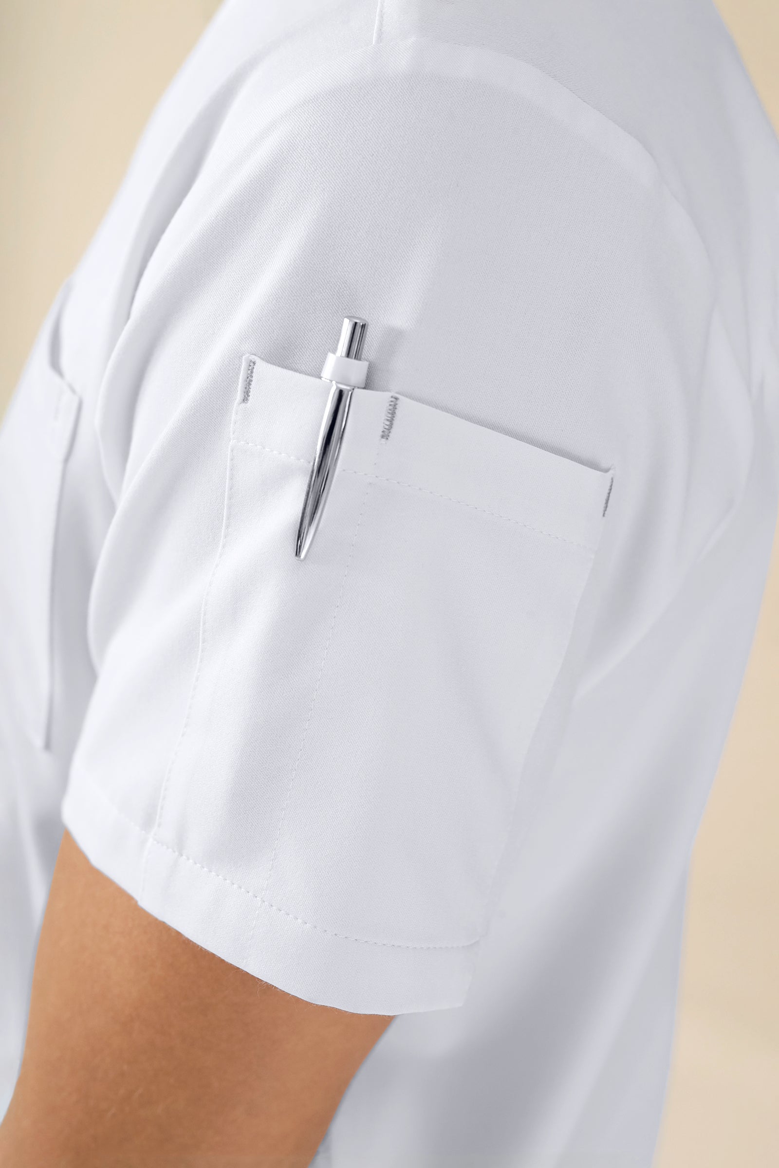 KAERE Tunique Homme - Col V blanc