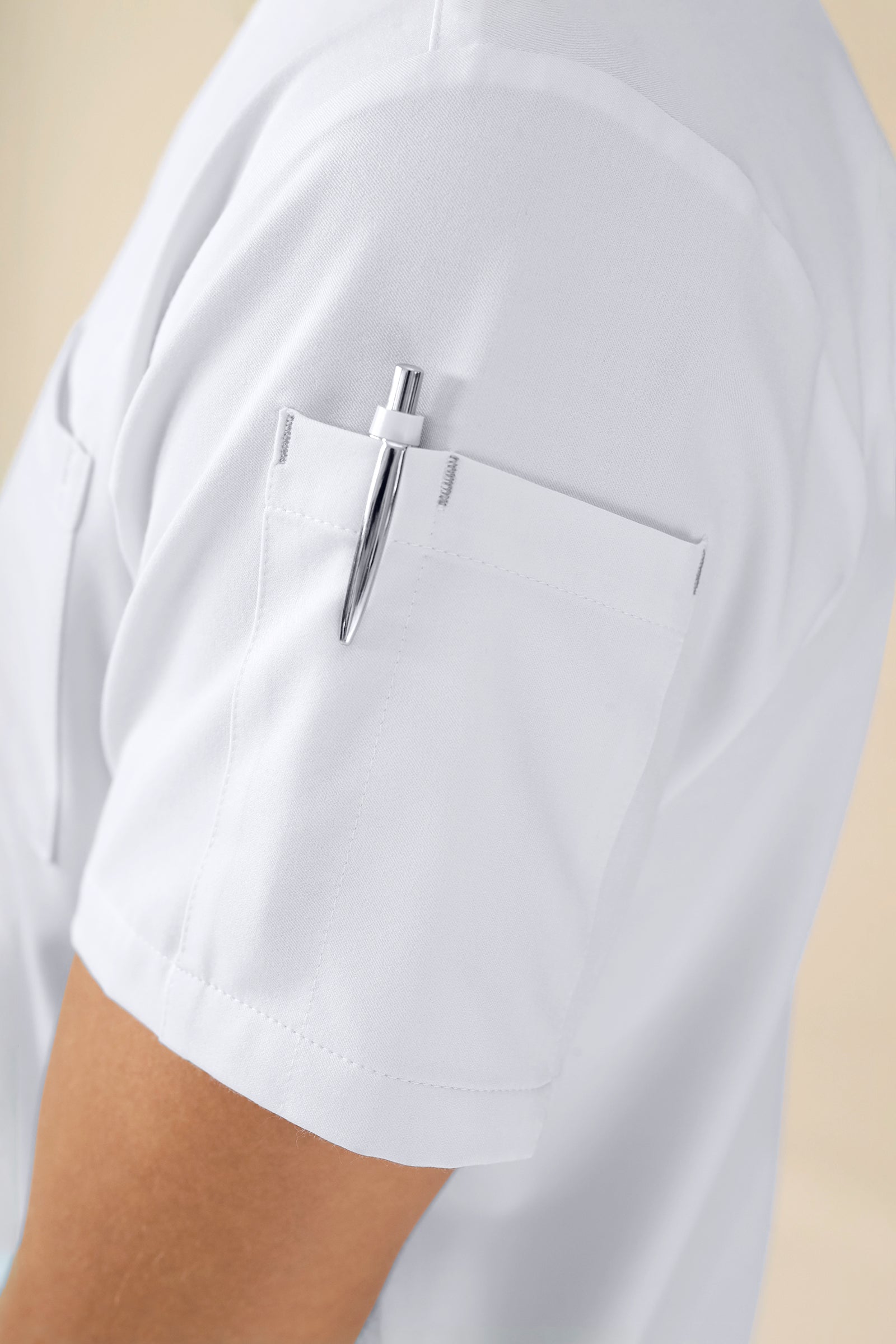 KAERE Tunique Homme - Lot de 3 - Col V blanc